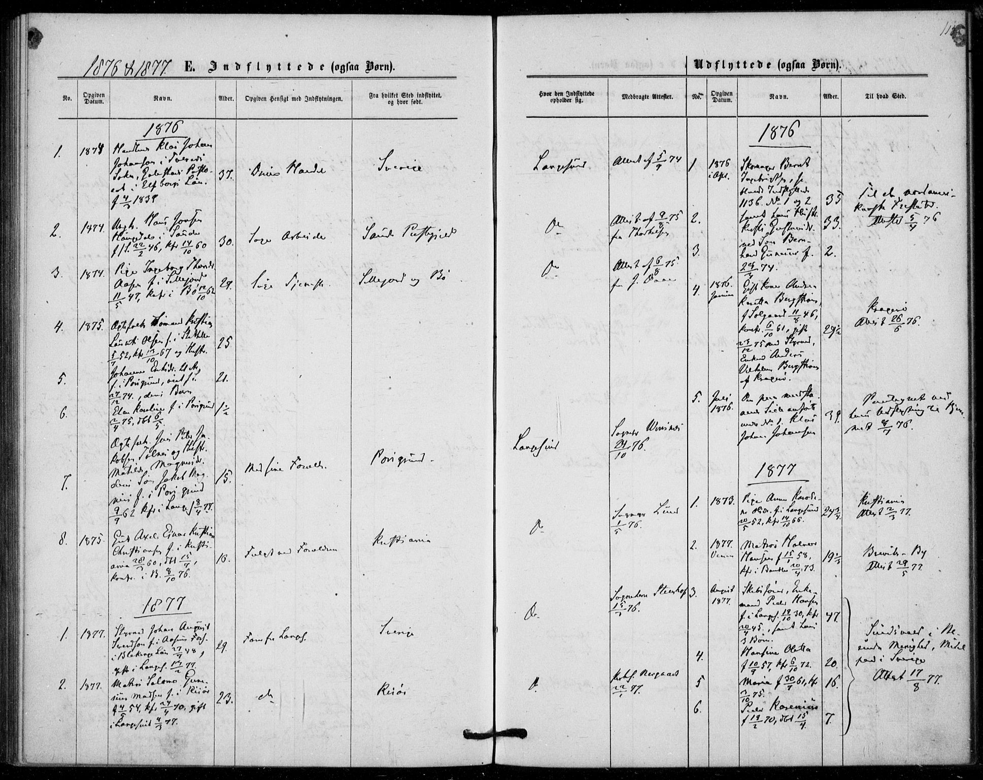 Langesund kirkebøker, SAKO/A-280/F/Fa/L0001: Parish register (official) no. 1, 1870-1877, p. 115