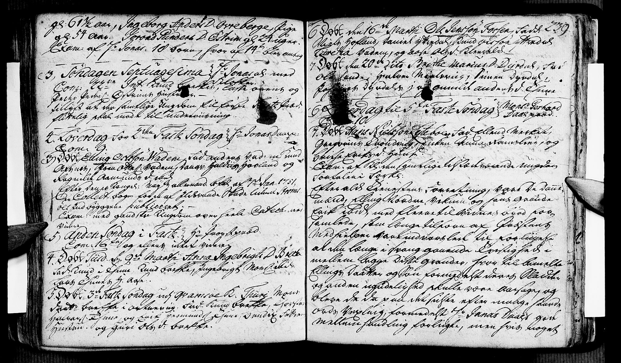 Vik sokneprestembete, AV/SAB-A-81501/H/Haa/Haaa/L0002: Parish register (official) no. A 2 / 3, 1740-1755, p. 239