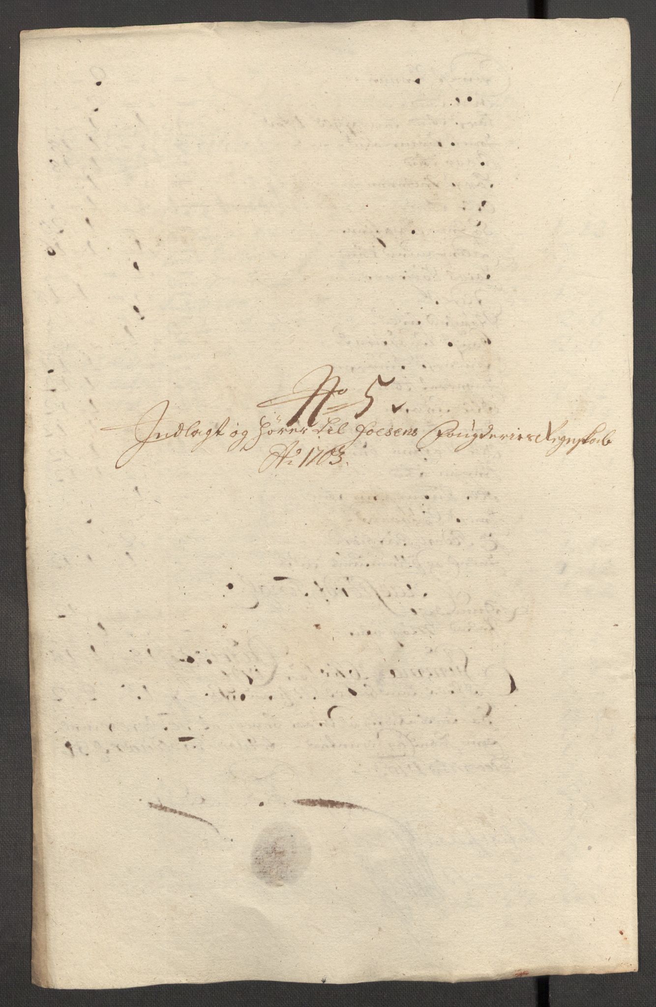 Rentekammeret inntil 1814, Reviderte regnskaper, Fogderegnskap, RA/EA-4092/R57/L3855: Fogderegnskap Fosen, 1702-1703, p. 244