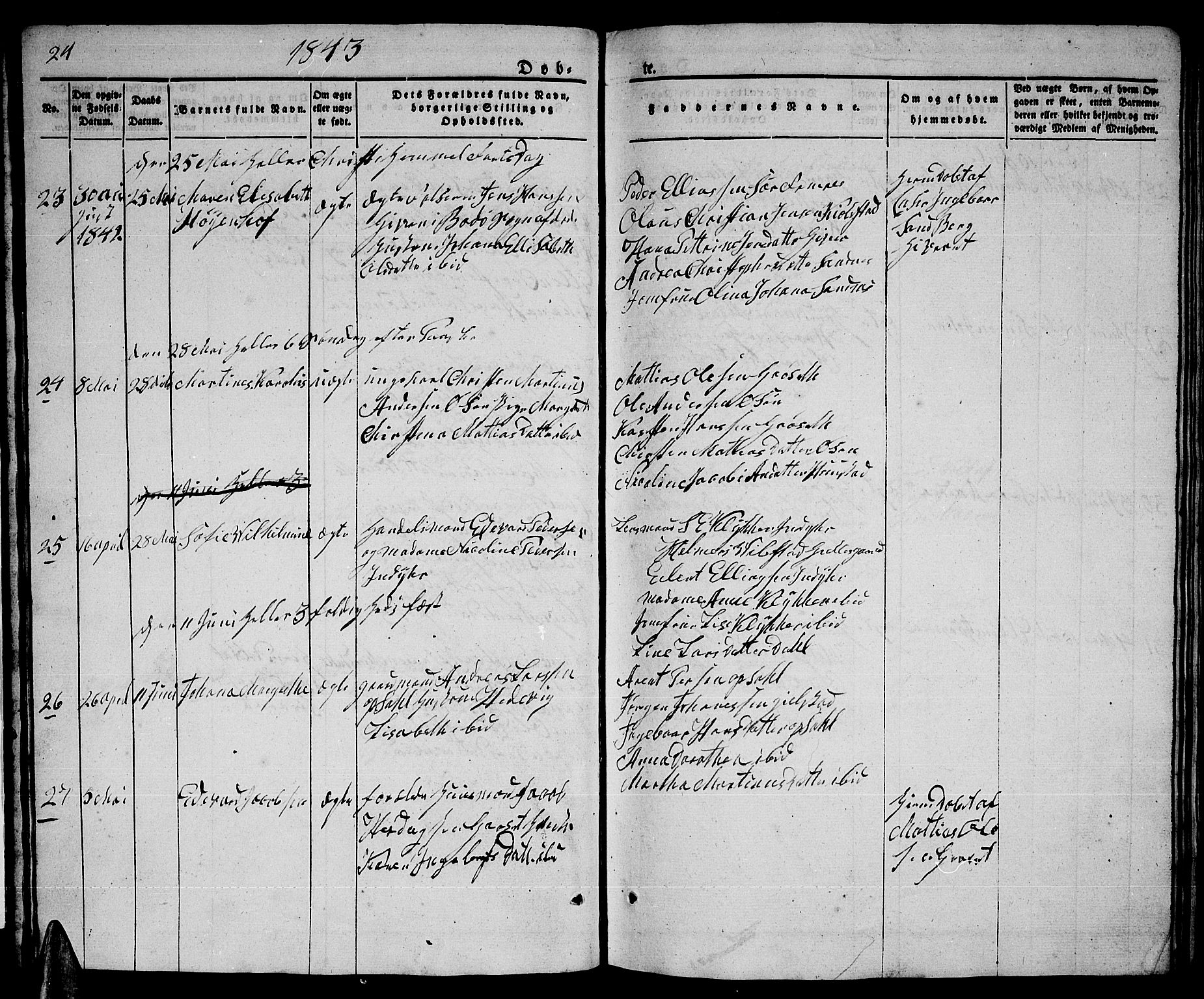 Ministerialprotokoller, klokkerbøker og fødselsregistre - Nordland, AV/SAT-A-1459/805/L0106: Parish register (copy) no. 805C02, 1841-1861, p. 24