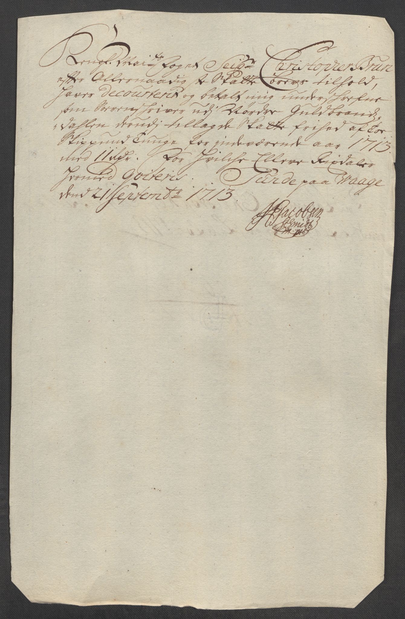 Rentekammeret inntil 1814, Reviderte regnskaper, Fogderegnskap, RA/EA-4092/R17/L1182: Fogderegnskap Gudbrandsdal, 1713, p. 466