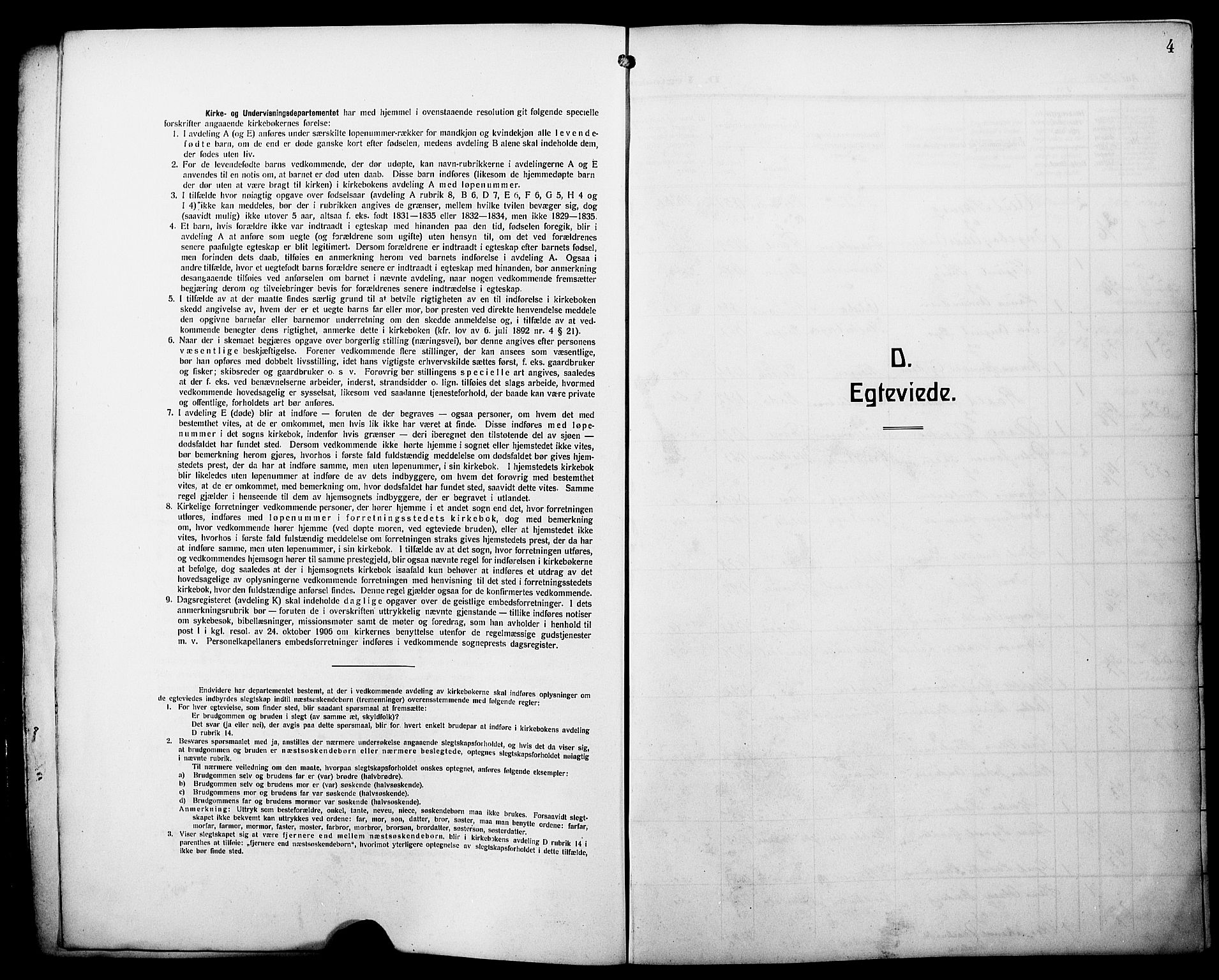 Johanneskirken sokneprestembete, SAB/A-76001/H/Hab: Parish register (copy) no. C 2, 1912-1929, p. 4
