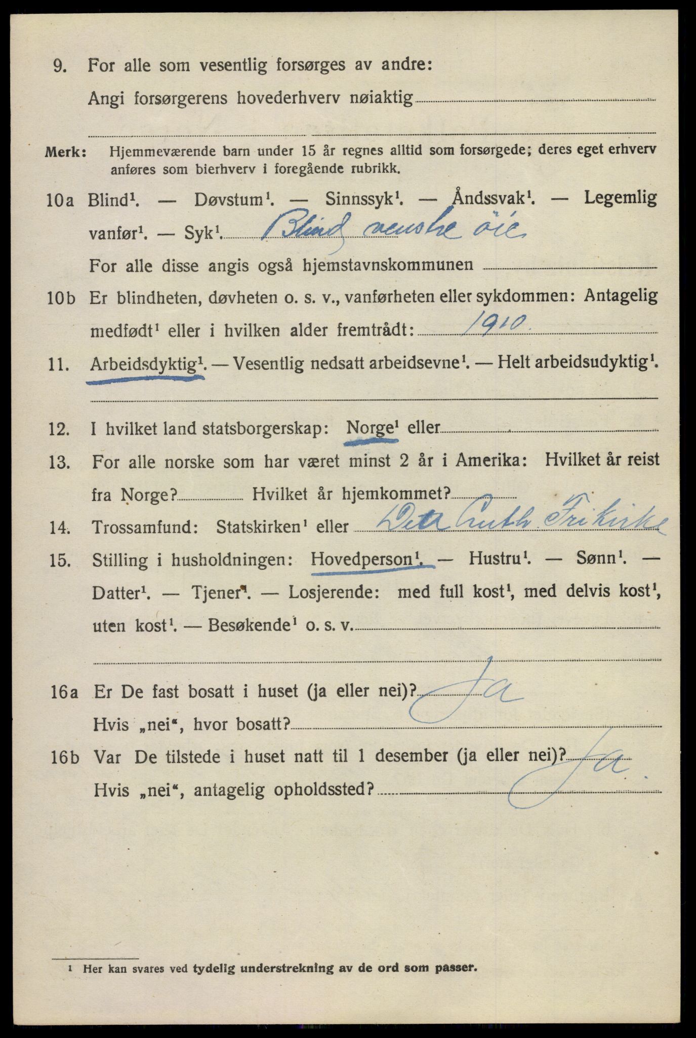 SAO, 1920 census for Kristiania, 1920, p. 296522