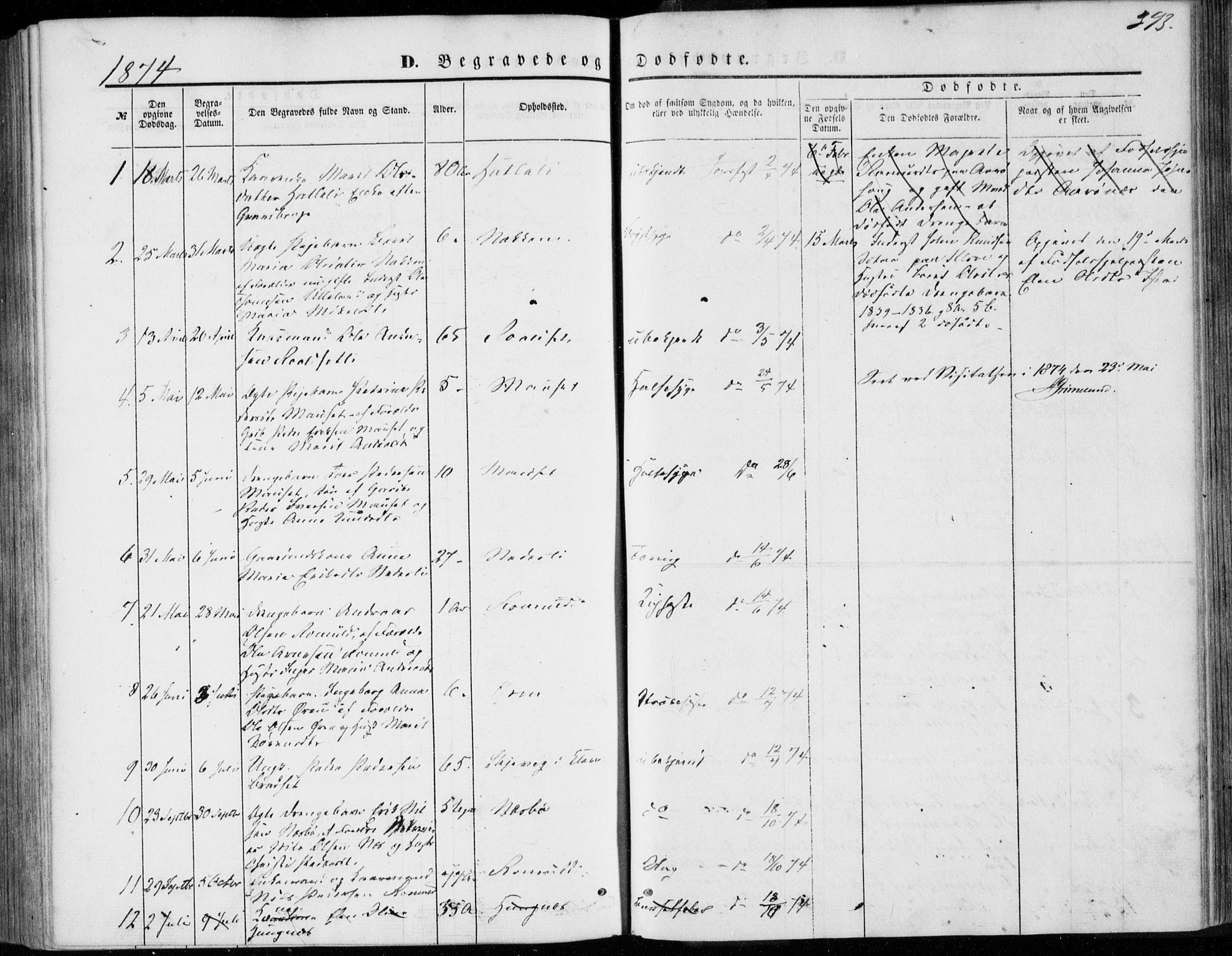 Ministerialprotokoller, klokkerbøker og fødselsregistre - Møre og Romsdal, AV/SAT-A-1454/557/L0681: Parish register (official) no. 557A03, 1869-1886, p. 393