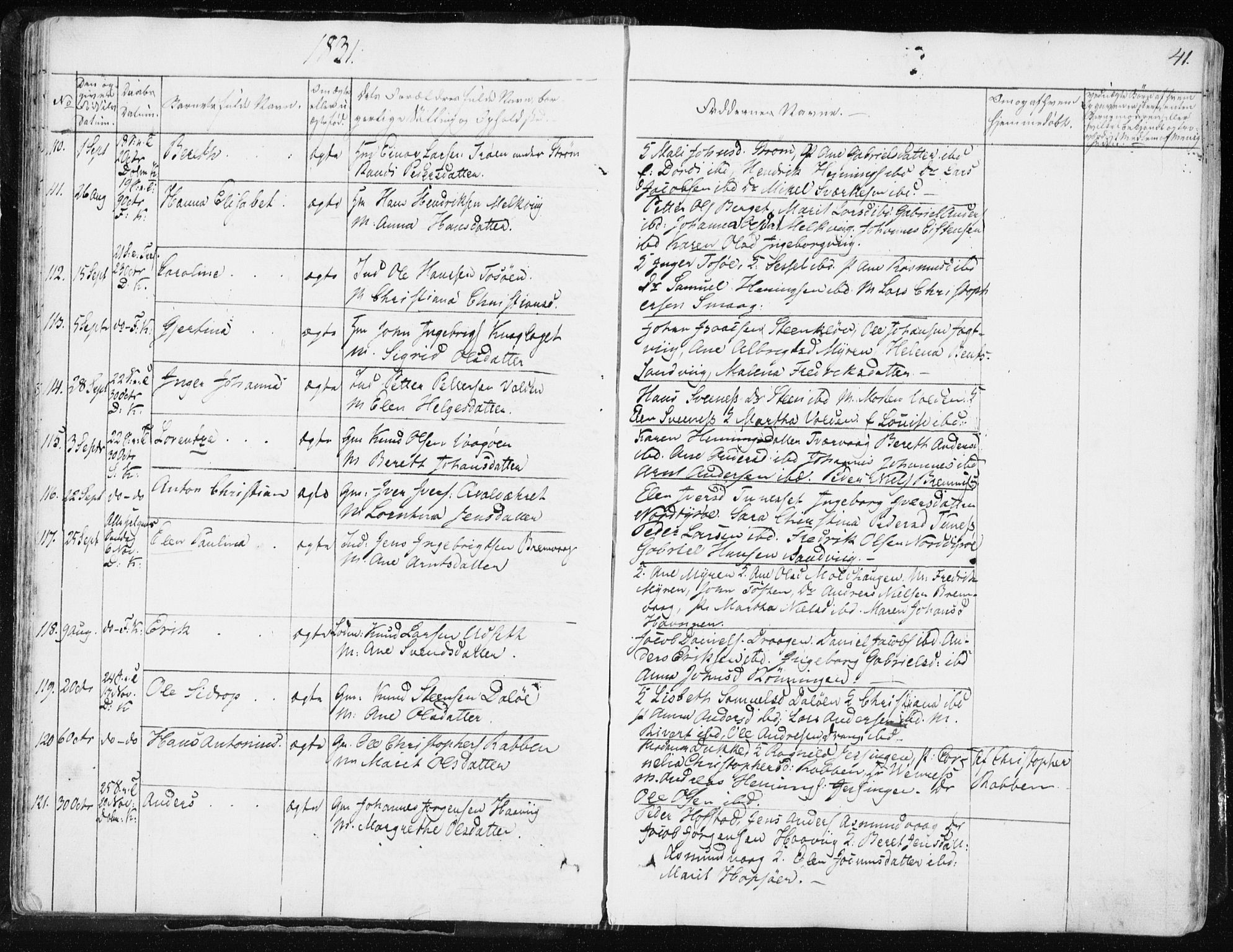 Ministerialprotokoller, klokkerbøker og fødselsregistre - Sør-Trøndelag, SAT/A-1456/634/L0528: Parish register (official) no. 634A04, 1827-1842, p. 41