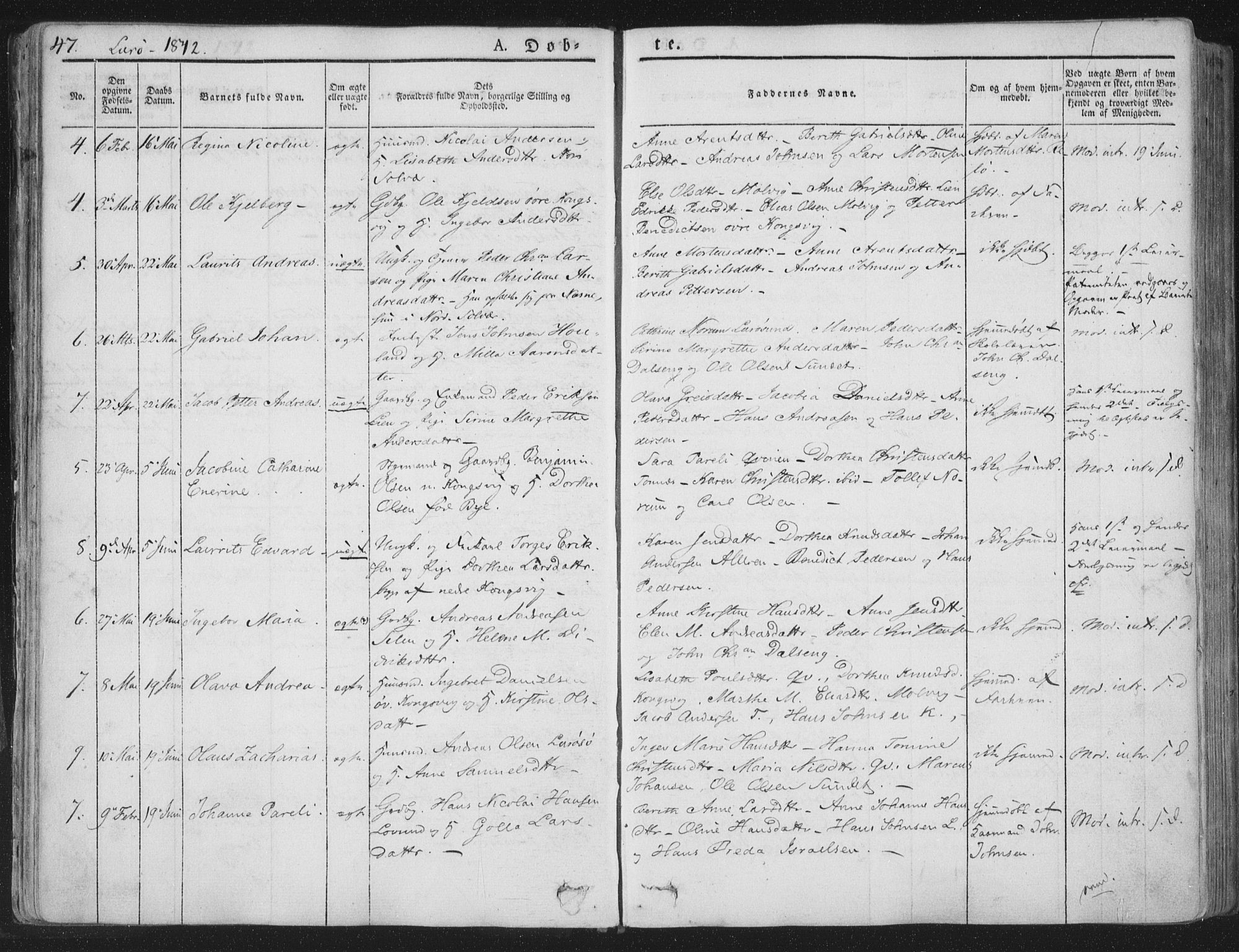 Ministerialprotokoller, klokkerbøker og fødselsregistre - Nordland, SAT/A-1459/839/L0565: Parish register (official) no. 839A02, 1825-1862, p. 47