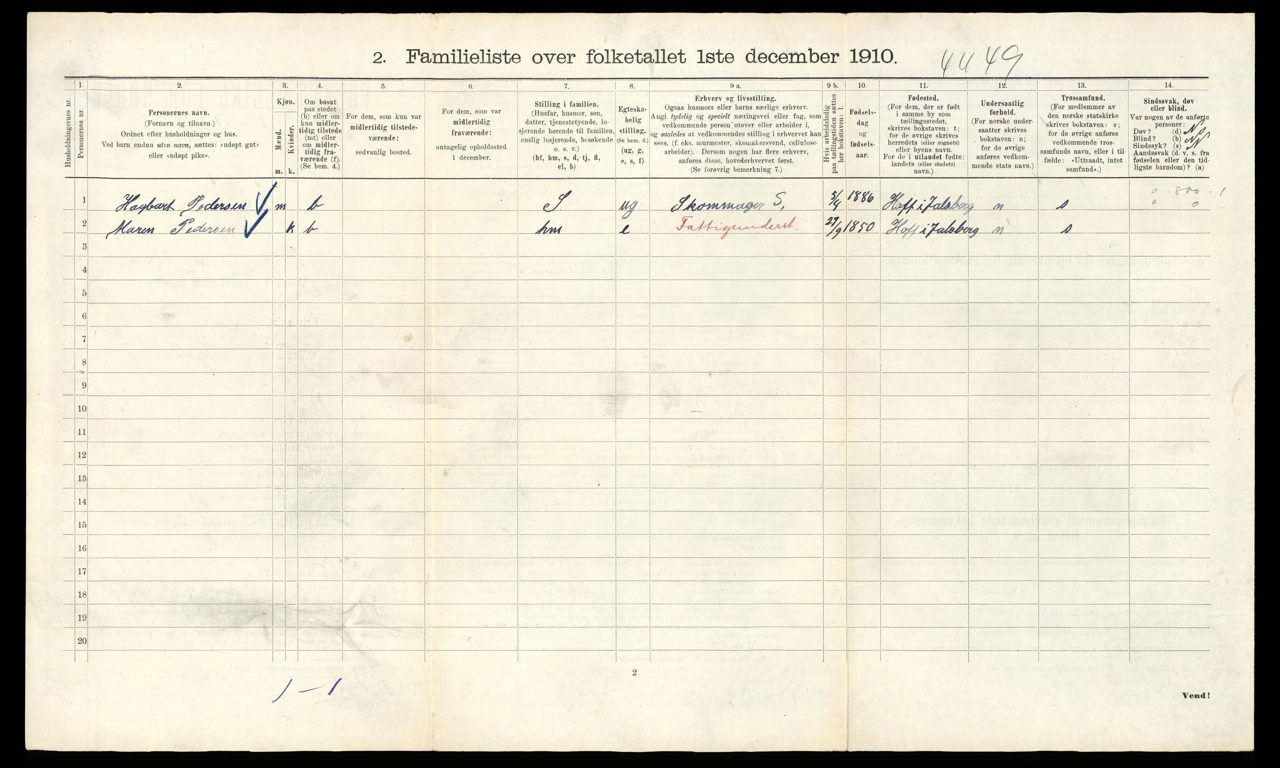 RA, 1910 census for Kristiania, 1910, p. 91752