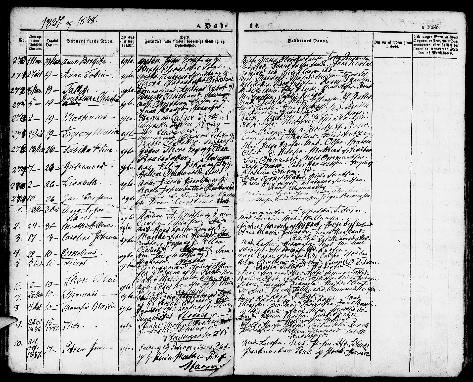 Domkirken sokneprestkontor, AV/SAST-A-101812/001/30/30BA/L0011: Parish register (official) no. A 11, 1832-1856