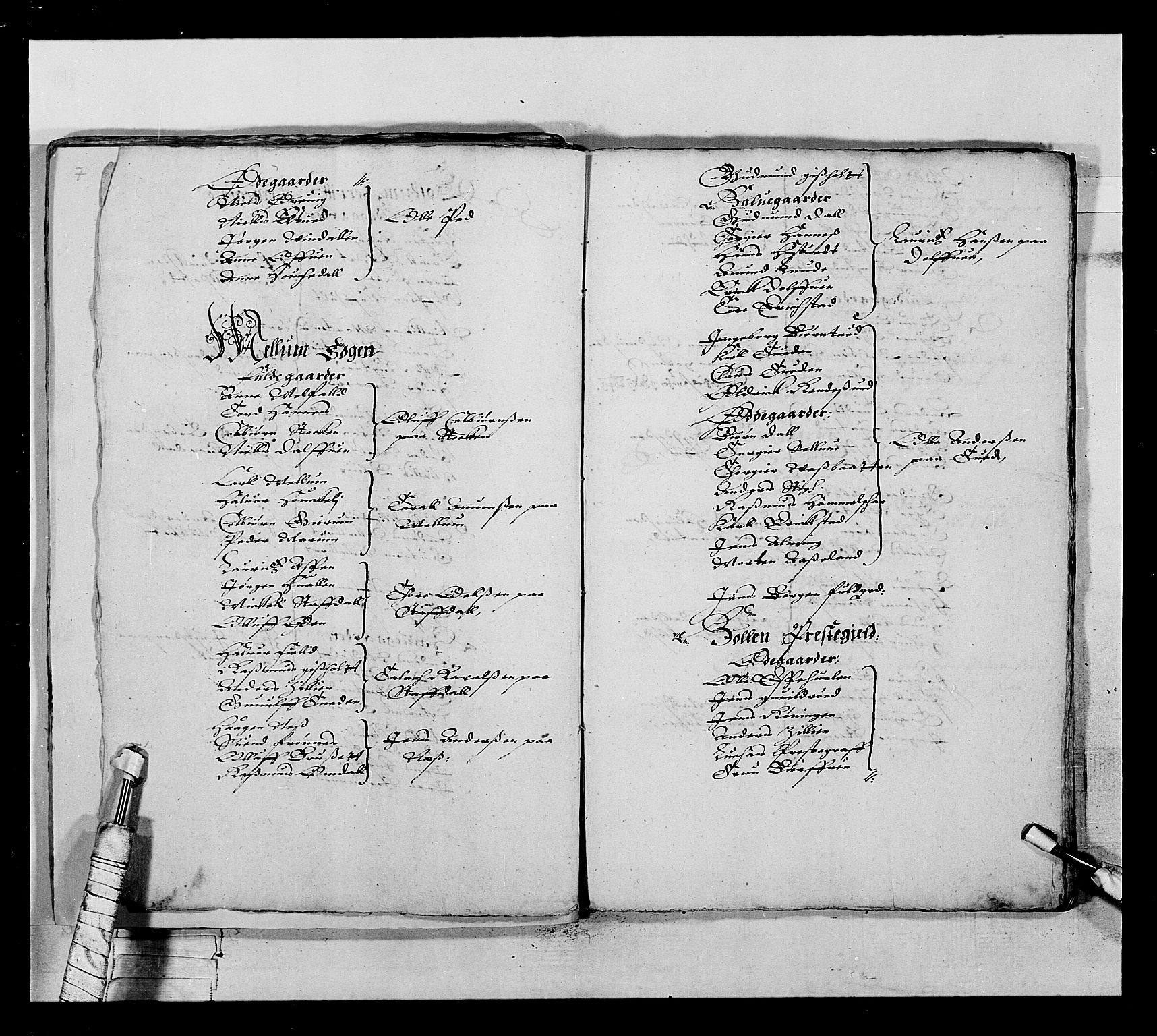 Stattholderembetet 1572-1771, RA/EA-2870/Ek/L0022/0005: Jordebøker 1633-1658: / En liste over soldatlegg og en liste over gårder i Bratsberg len, 1642-1644, p. 3