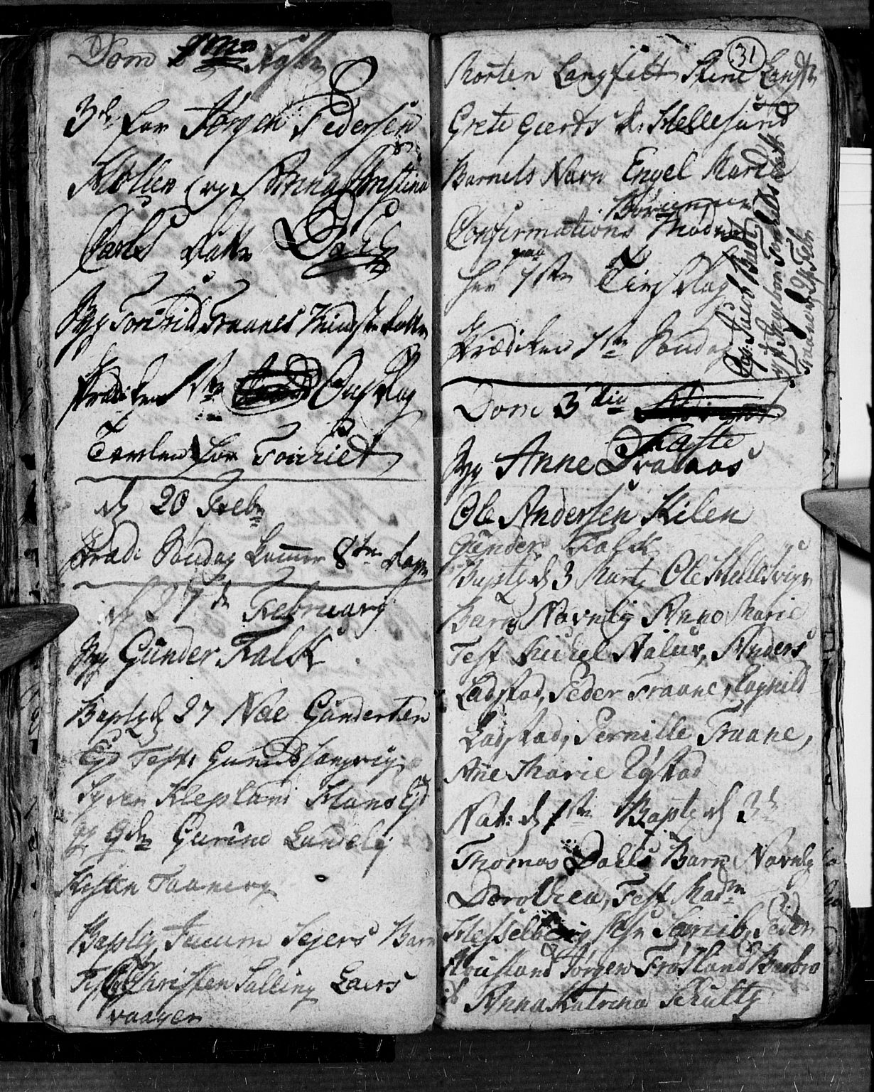 Søgne sokneprestkontor, SAK/1111-0037/F/Fb/Fbb/L0001: Parish register (copy) no. B 1, 1779-1802, p. 31