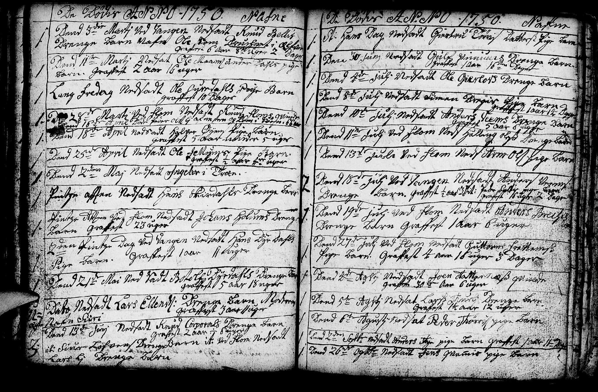 Aurland sokneprestembete, SAB/A-99937/H/Ha/Haa/L0003: Parish register (official) no. A 3, 1735-1761, p. 123