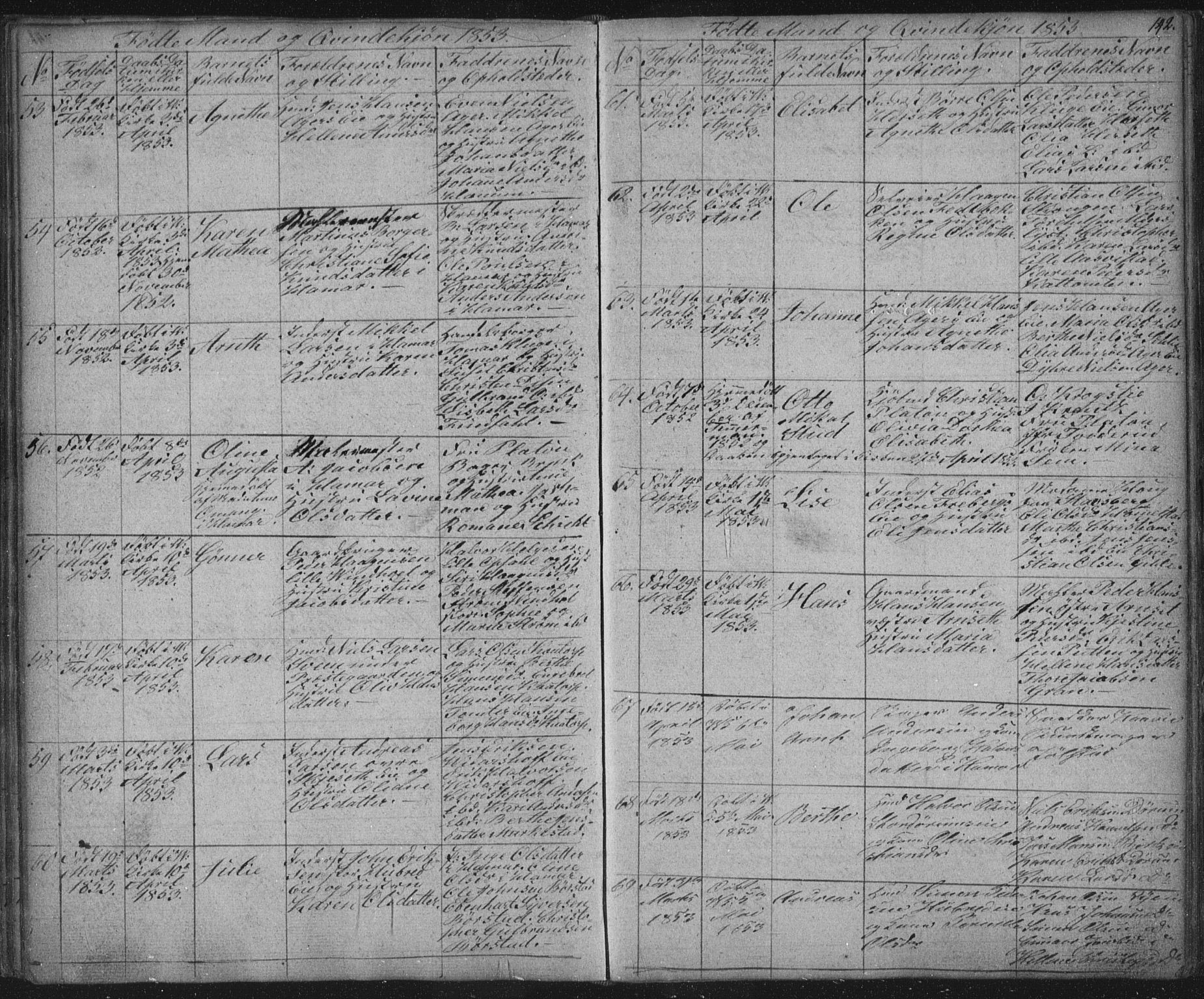 Vang prestekontor, Hedmark, AV/SAH-PREST-008/H/Ha/Hab/L0008: Parish register (copy) no. 8, 1832-1854, p. 142