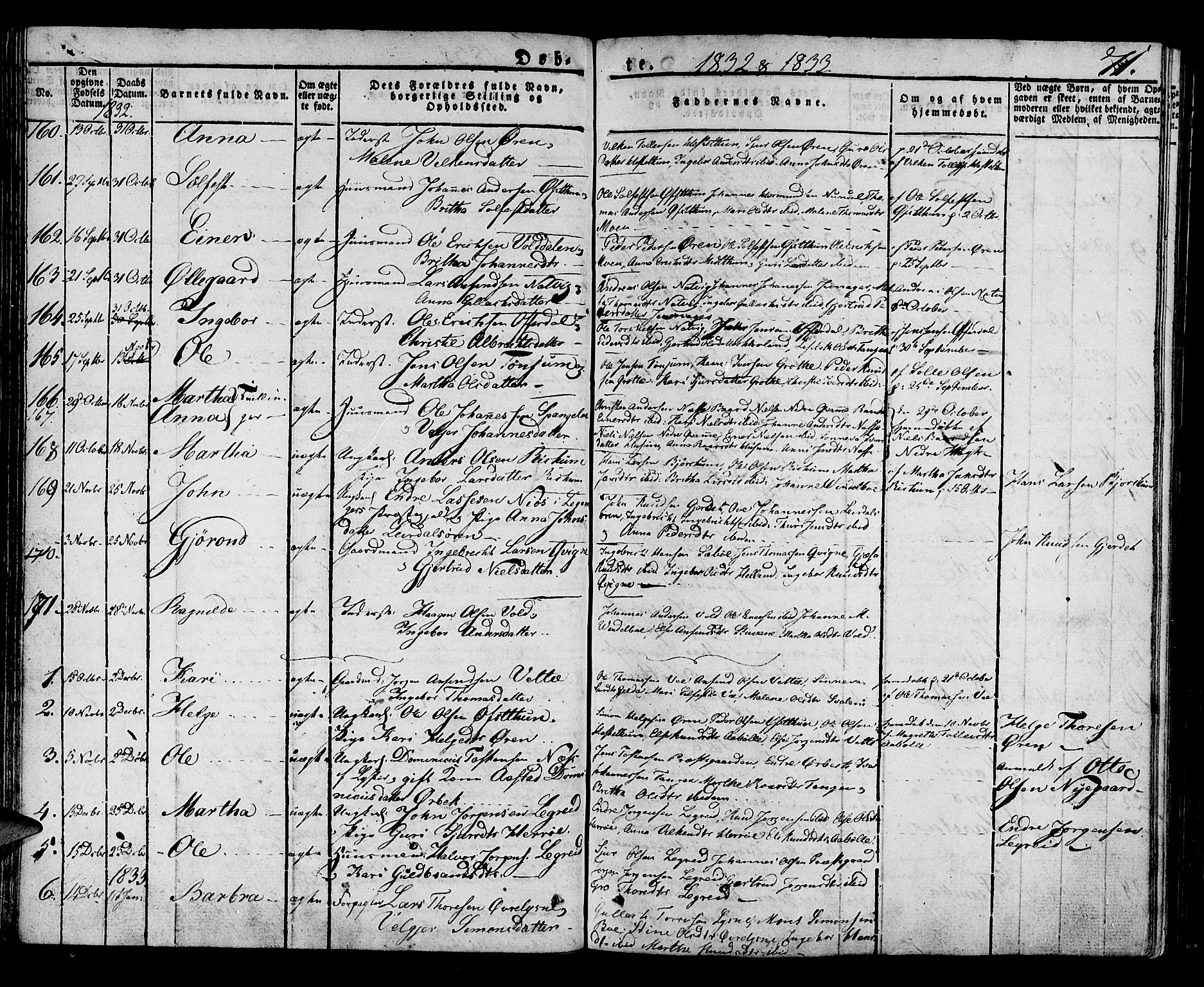 Lærdal sokneprestembete, SAB/A-81201: Parish register (official) no. A 5, 1822-1834, p. 71