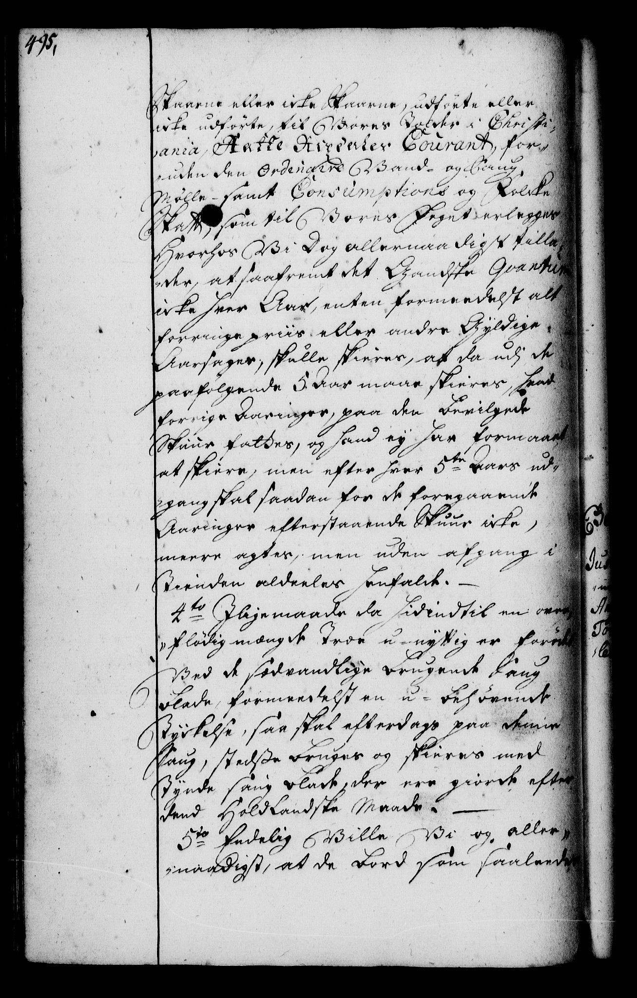 Rentekammeret, Kammerkanselliet, AV/RA-EA-3111/G/Gg/Gga/L0004: Norsk ekspedisjonsprotokoll med register (merket RK 53.4), 1734-1741, p. 495