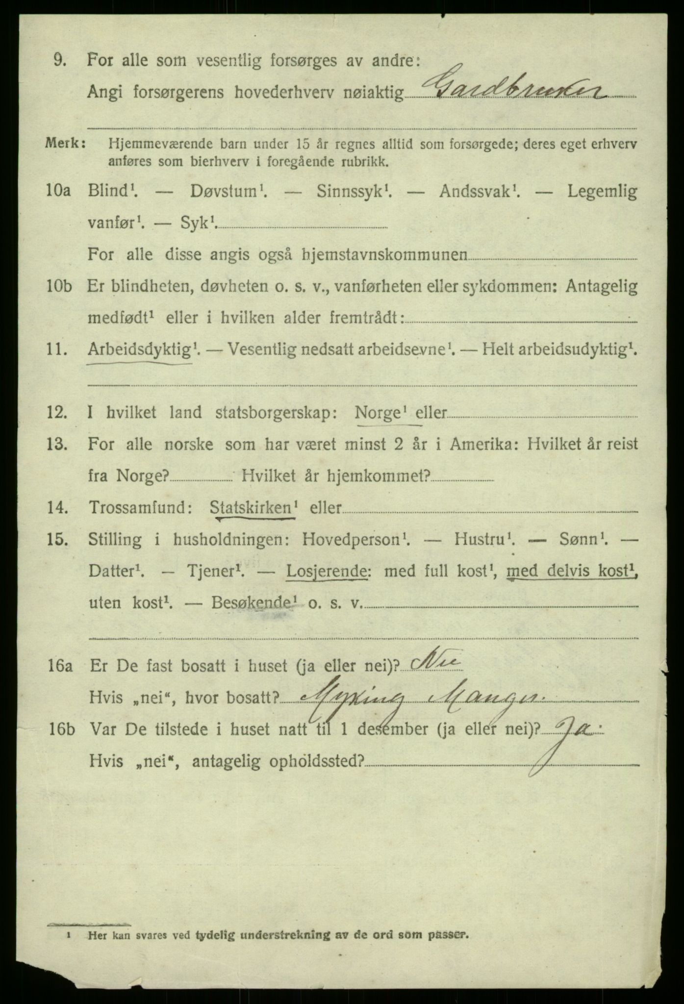 SAB, 1920 census for Manger, 1920, p. 6679