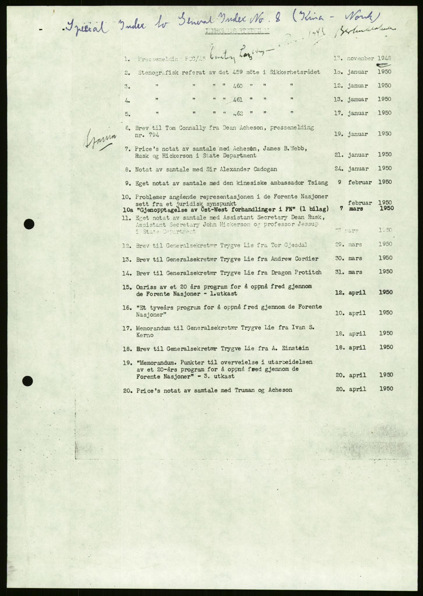 Lie, Trygve, AV/RA-PA-1407/D/L0019: Generalsekretærens papirer., 1946-1953, p. 25