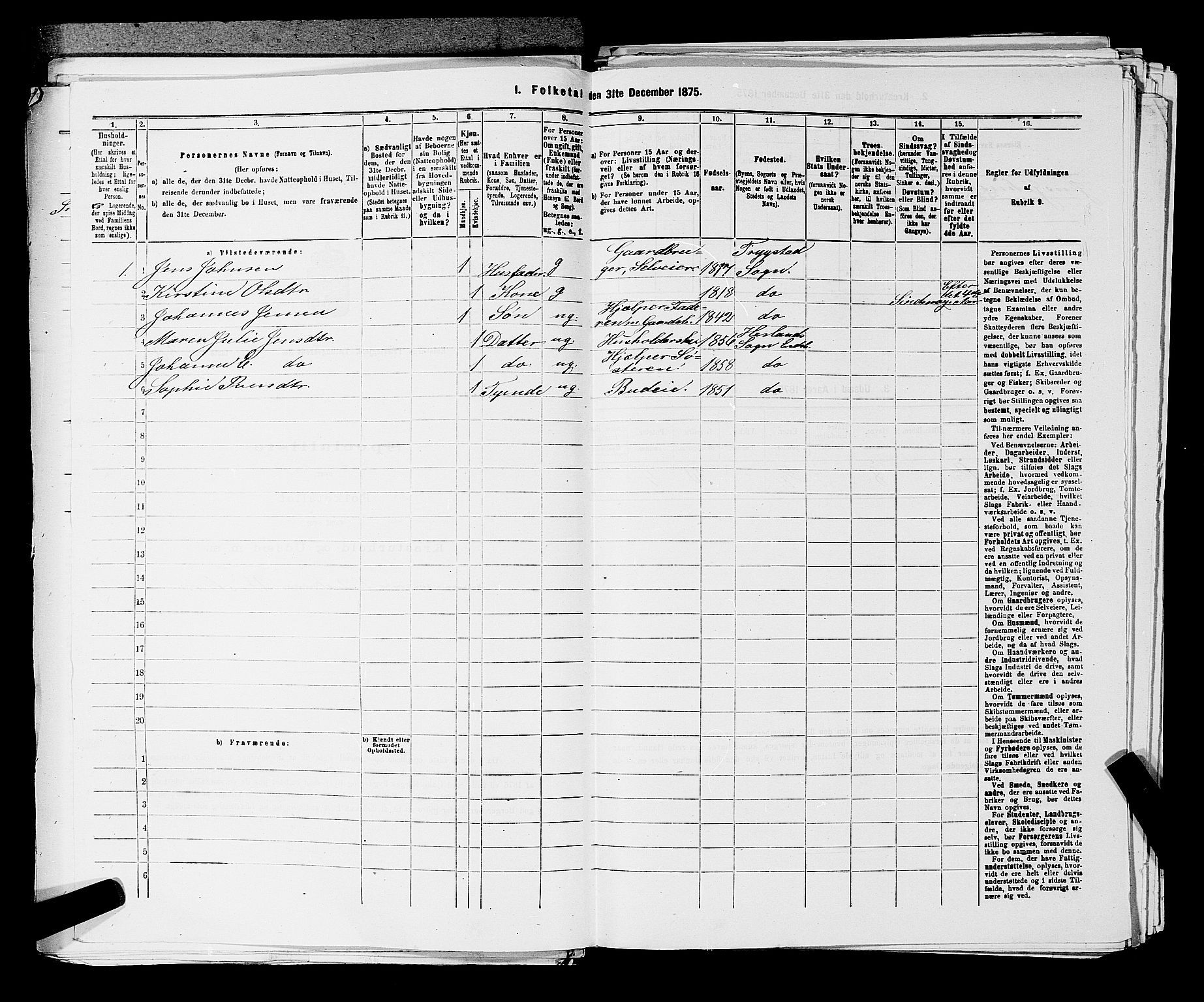 RA, 1875 census for 0125P Eidsberg, 1875, p. 1684