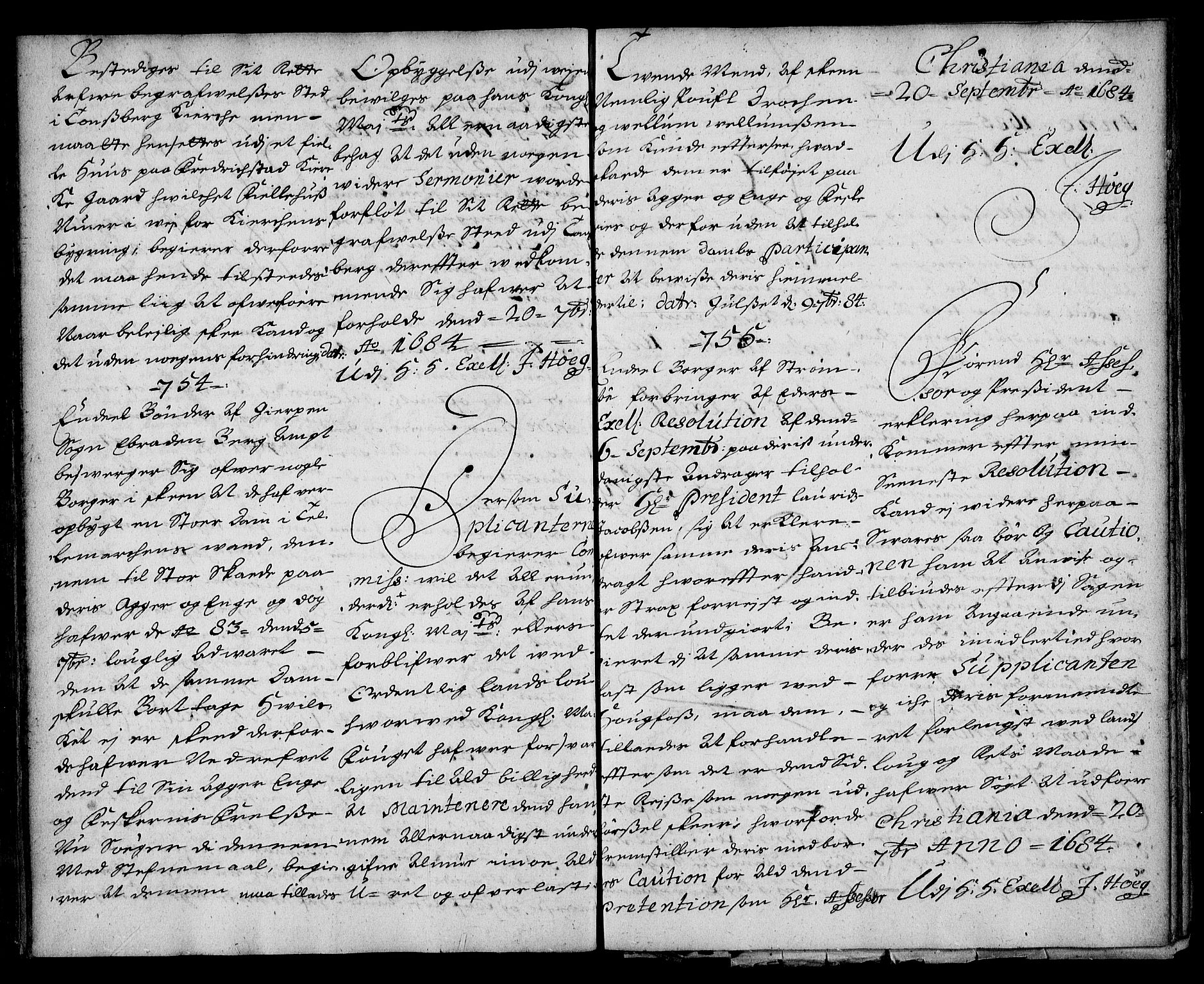 Stattholderembetet 1572-1771, AV/RA-EA-2870/Ae/L0001: Supplikasjons- og resolusjonsprotokoll, 1683-1684