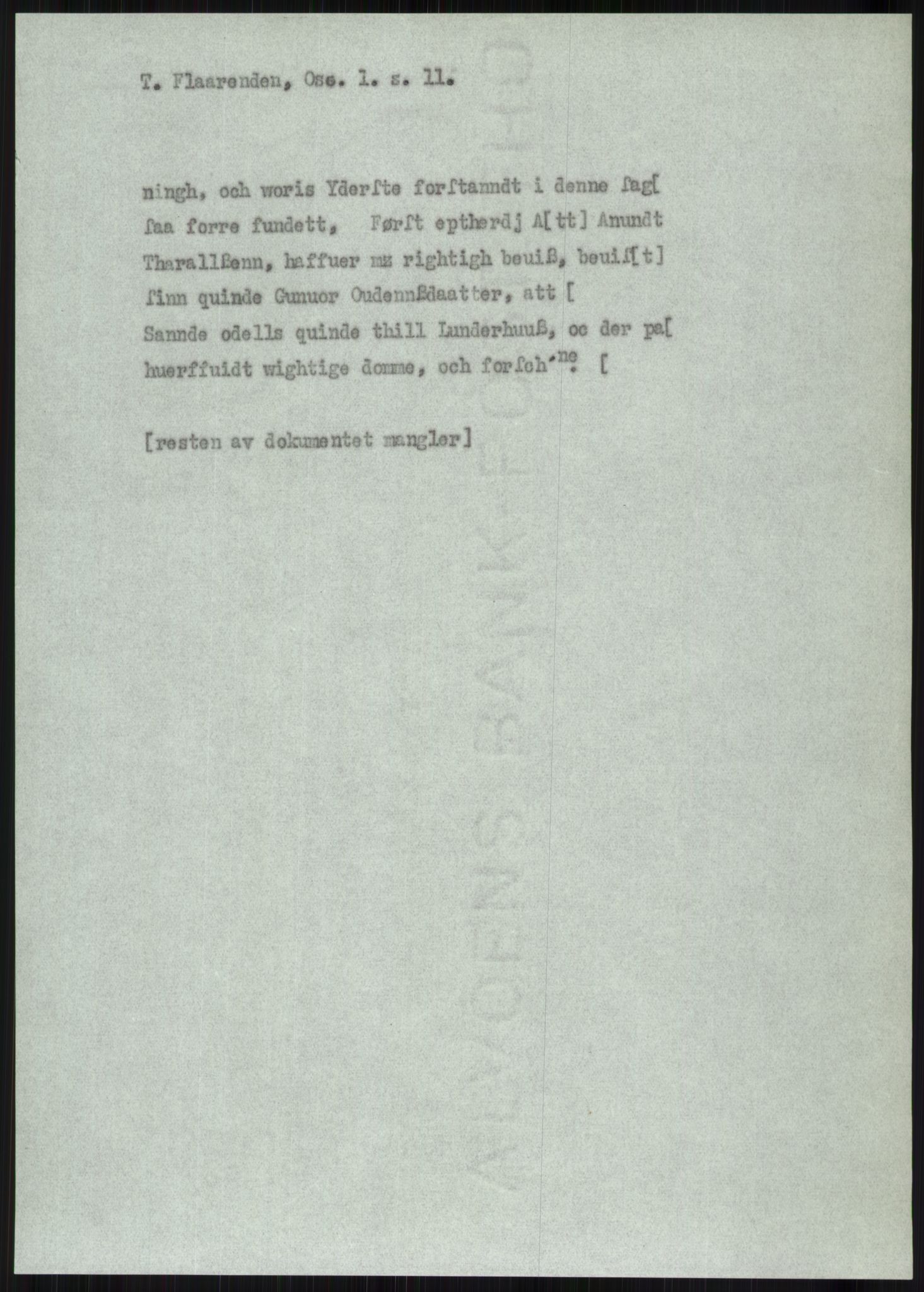 Samlinger til kildeutgivelse, Diplomavskriftsamlingen, AV/RA-EA-4053/H/Ha, p. 1997