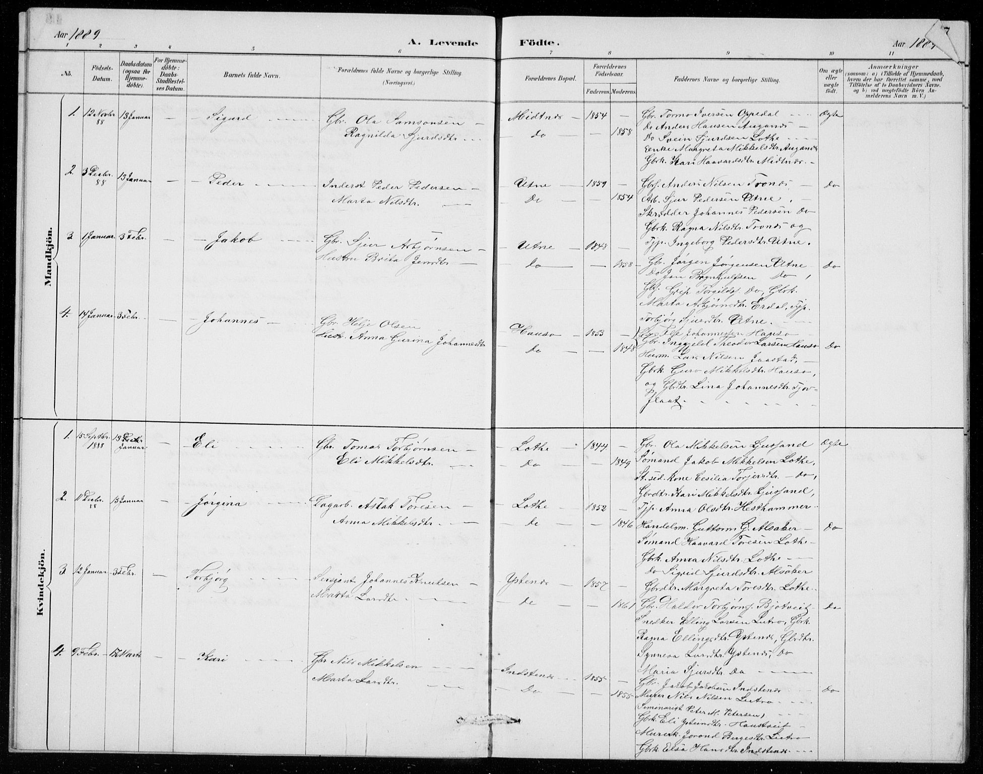 Ullensvang sokneprestembete, AV/SAB-A-78701/H/Hab: Parish register (copy) no. E  7, 1887-1929, p. 16