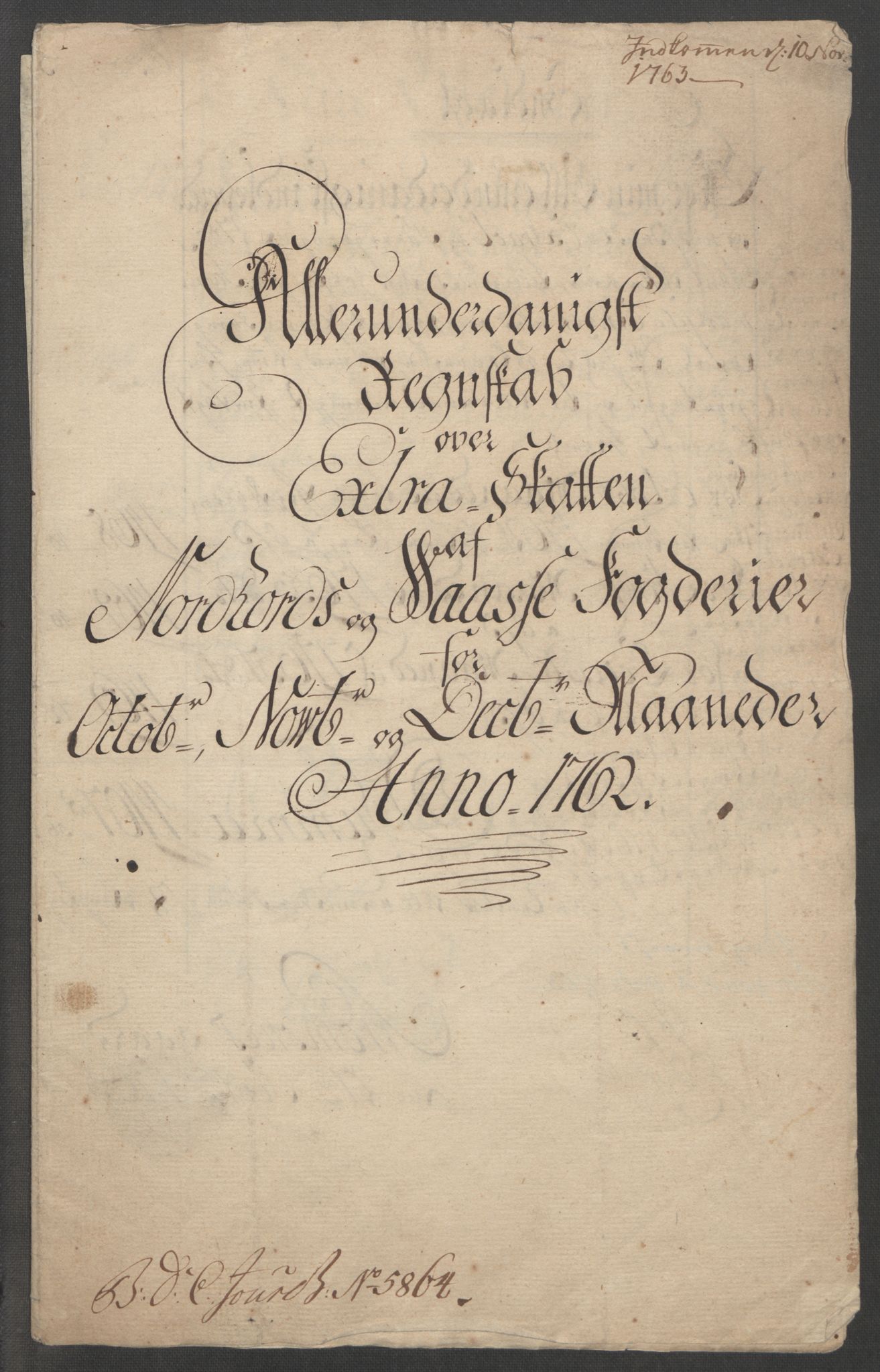 Rentekammeret inntil 1814, Reviderte regnskaper, Fogderegnskap, RA/EA-4092/R51/L3303: Ekstraskatten Nordhordland og Voss, 1762-1772, p. 5