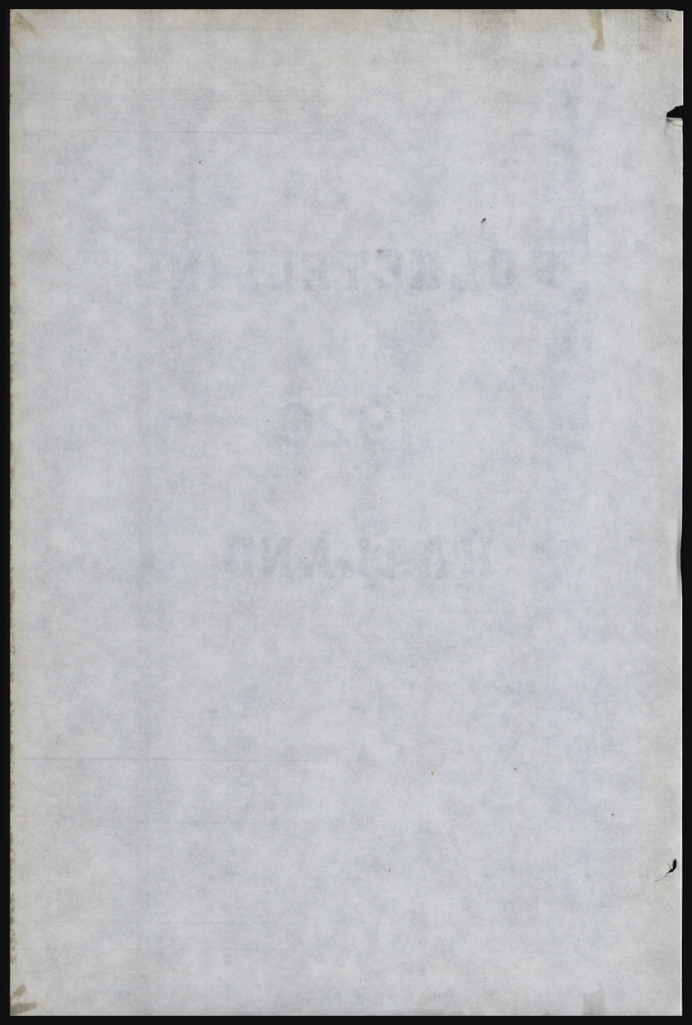 SAST, Copy of 1920 census for Håland, 1920, p. 4