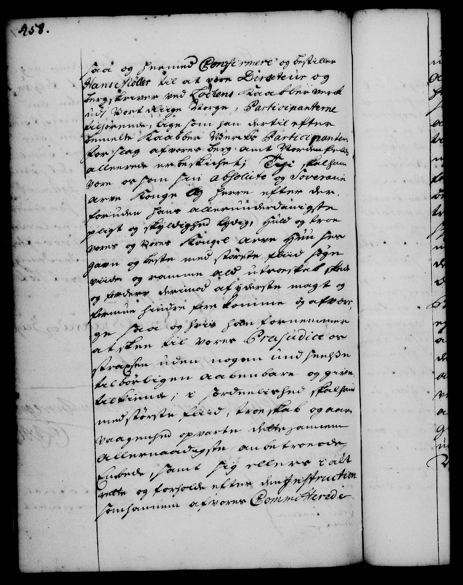 Rentekammeret, Kammerkanselliet, RA/EA-3111/G/Gg/Gge/L0001: Norsk bestallingsprotokoll med register (merket RK 53.25), 1720-1730, p. 458