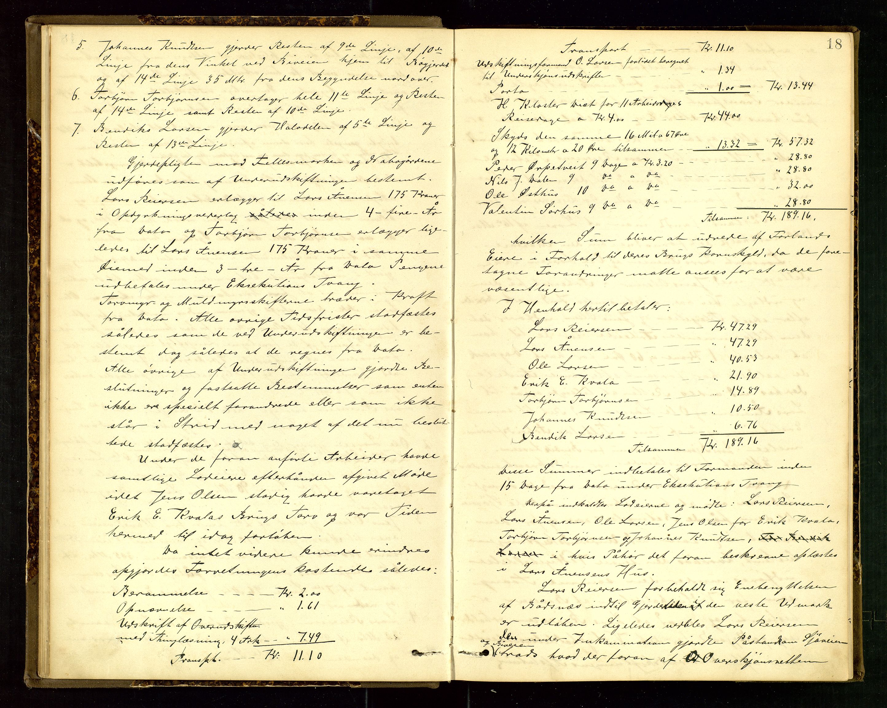 Rogaland jordskifterett, AV/SAST-A-102426/Oa/L0056: Forhandlingsprotokoll, 1884-1908, p. 18