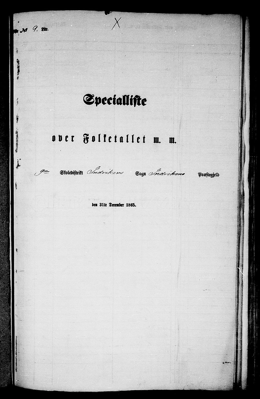 RA, 1865 census for Innvik, 1865, p. 138