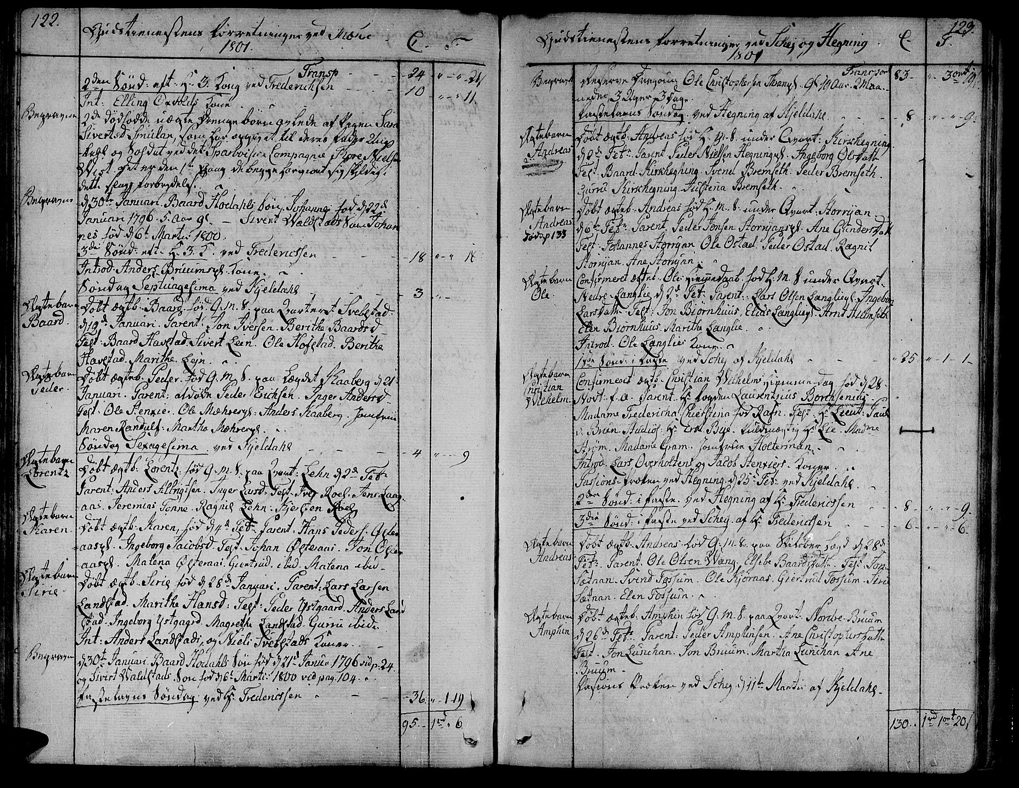 Ministerialprotokoller, klokkerbøker og fødselsregistre - Nord-Trøndelag, SAT/A-1458/735/L0332: Parish register (official) no. 735A03, 1795-1816, p. 122-123