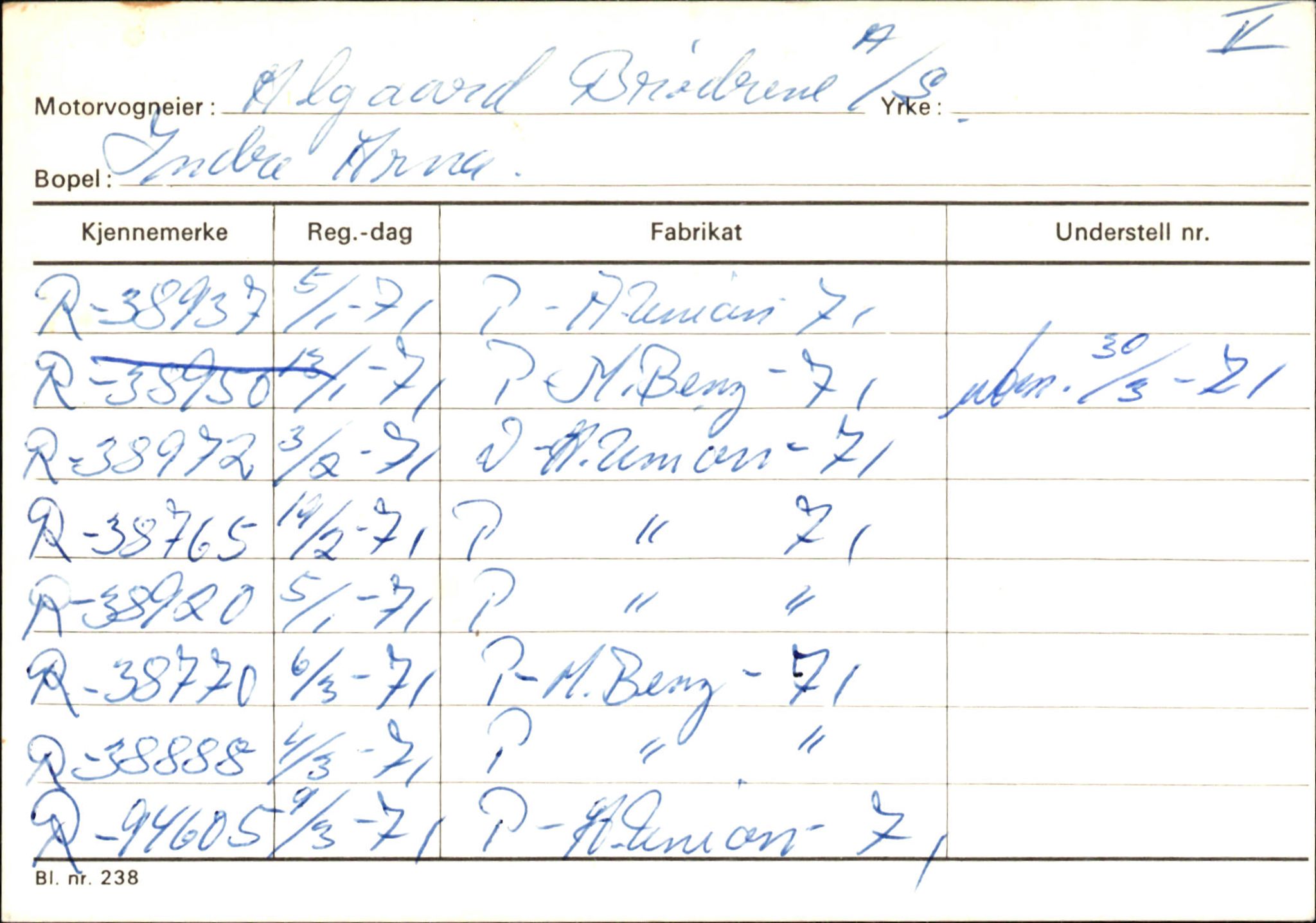 Statens vegvesen, Hordaland vegkontor, AV/SAB-A-5201/2/Ha/L0001: R-eierkort A, 1920-1971, p. 414