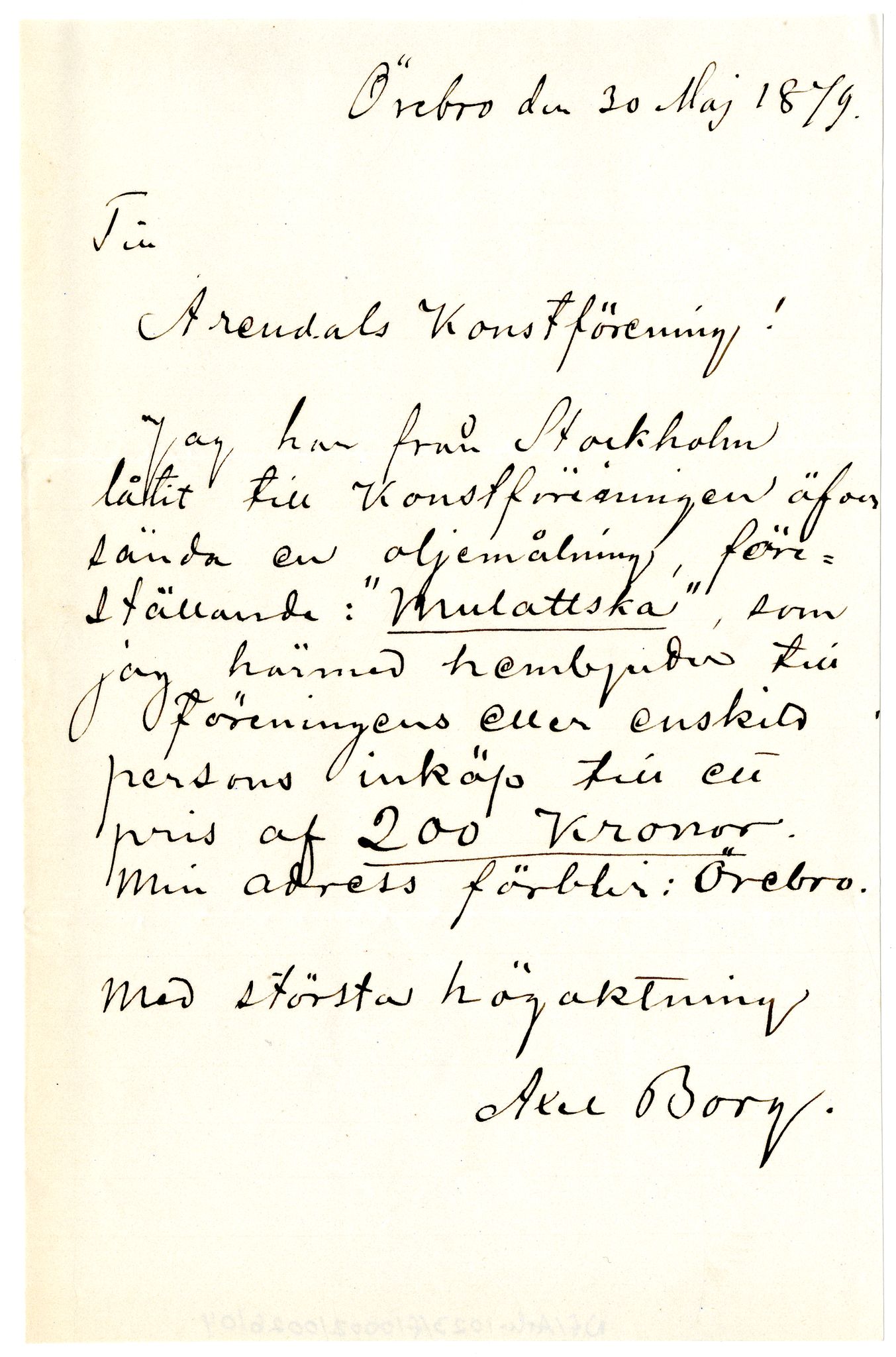 Diderik Maria Aalls brevsamling, NF/Ark-1023/F/L0002: D.M. Aalls brevsamling. B - C, 1799-1889, p. 136