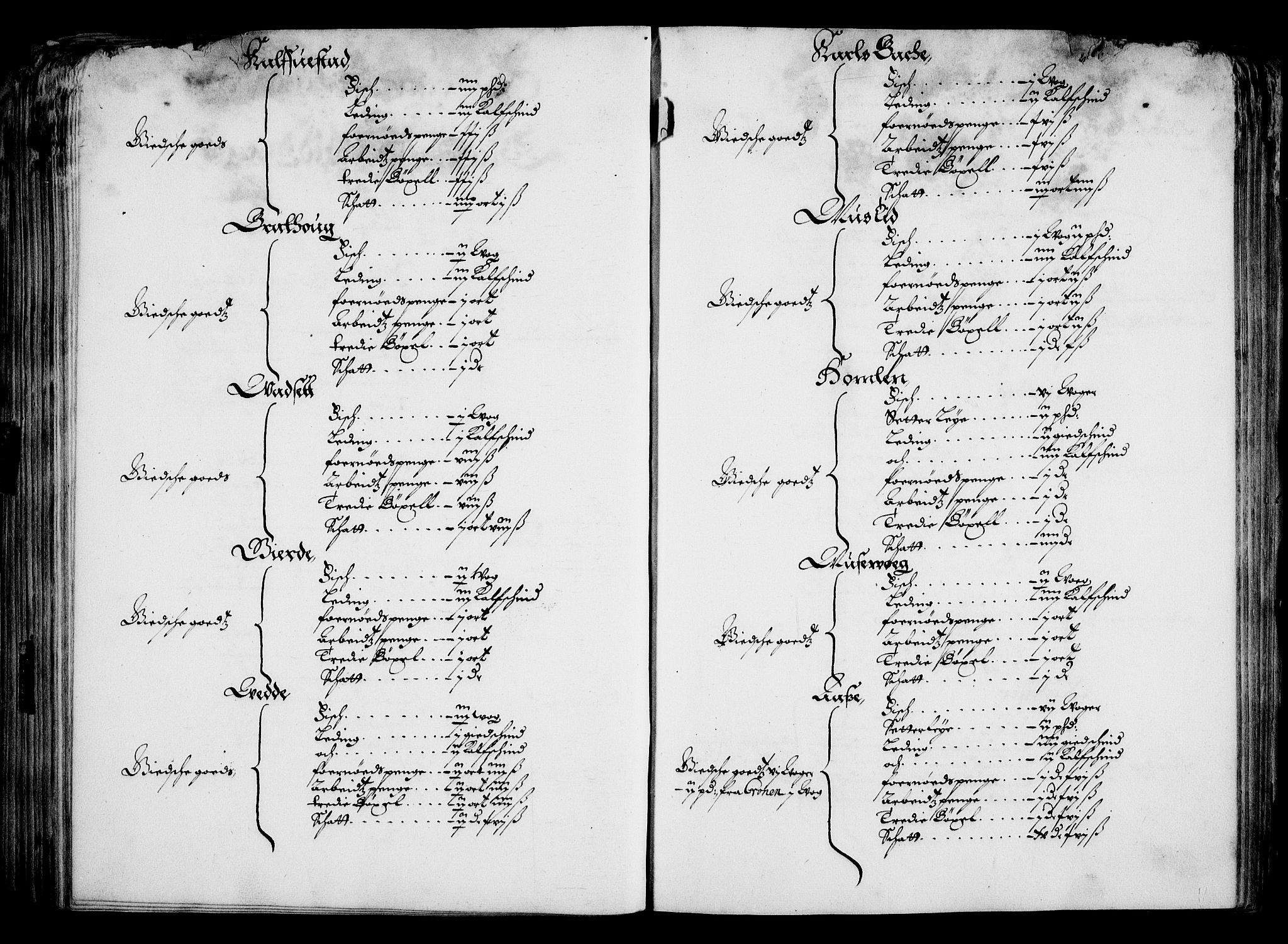 Rentekammeret inntil 1814, Realistisk ordnet avdeling, RA/EA-4070/On/L0001/0001: Statens gods / [Jj 1]: Jordebok over Hannibal Sehesteds gods, 1651, p. 162