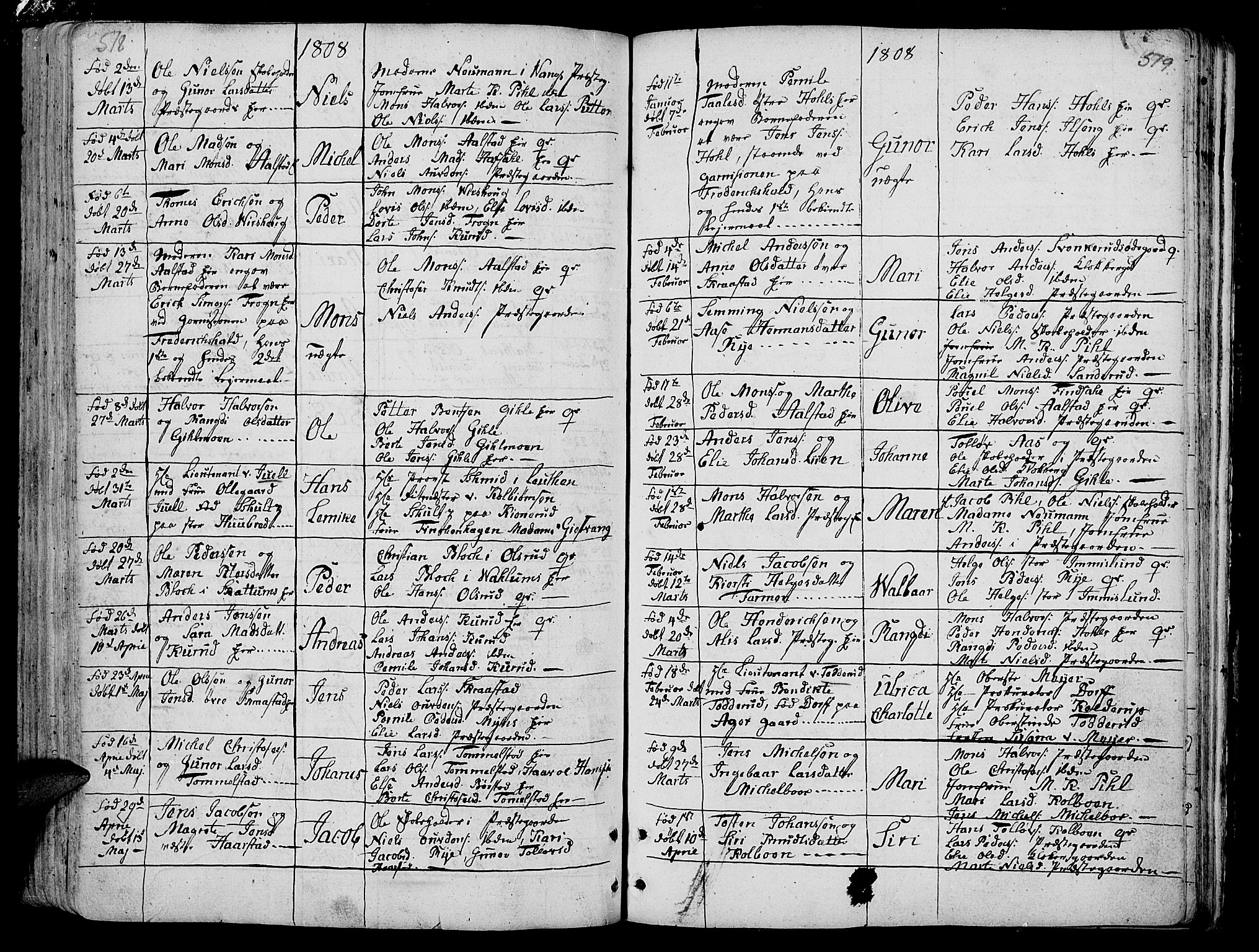 Vang prestekontor, Hedmark, AV/SAH-PREST-008/H/Ha/Haa/L0005: Parish register (official) no. 5, 1732-1809, p. 518-519