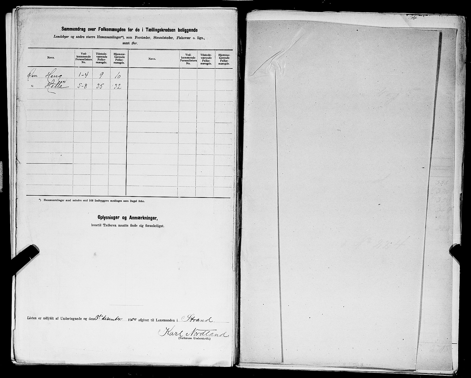 SAST, 1900 census for Strand, 1900, p. 64