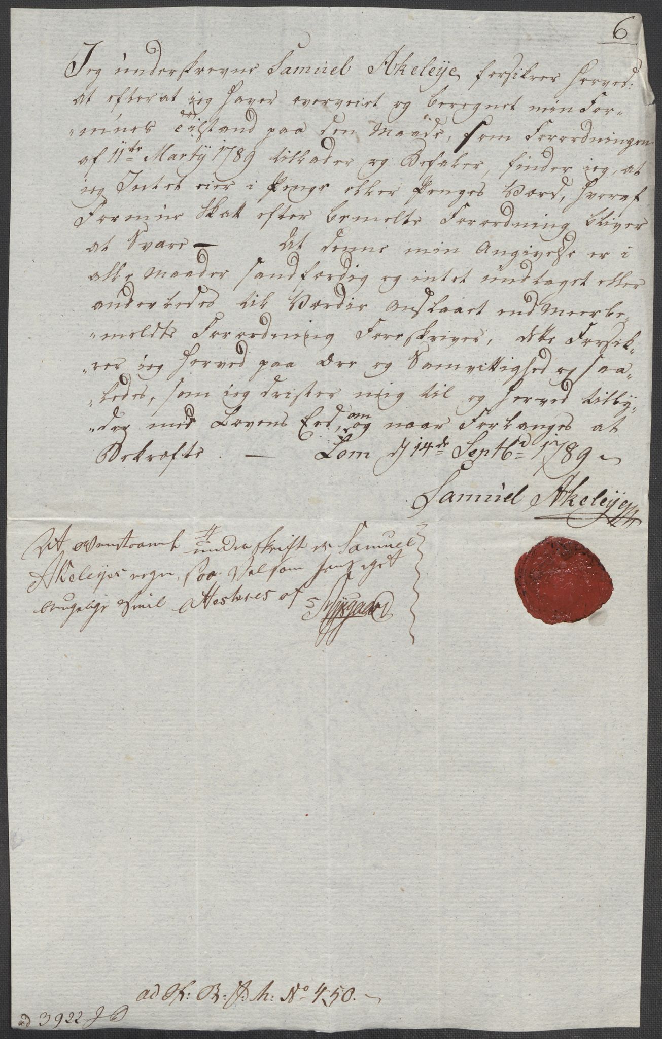 Rentekammeret inntil 1814, Reviderte regnskaper, Mindre regnskaper, AV/RA-EA-4068/Rf/Rfe/L0010: Fosen fogderi, Gudbrandsdalen fogderi, 1789, p. 183