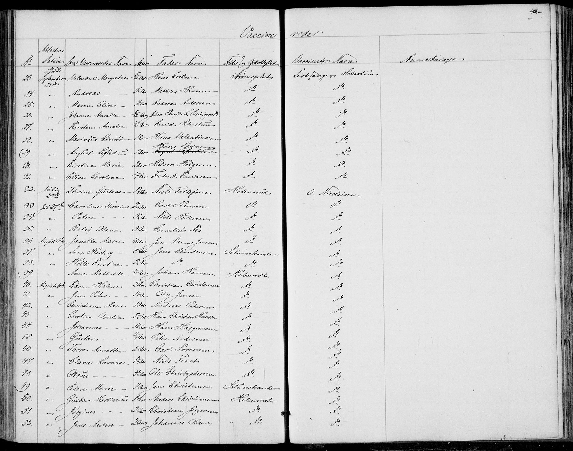 Skoger kirkebøker, SAKO/A-59/F/Fa/L0003: Parish register (official) no. I 3, 1842-1861, p. 402