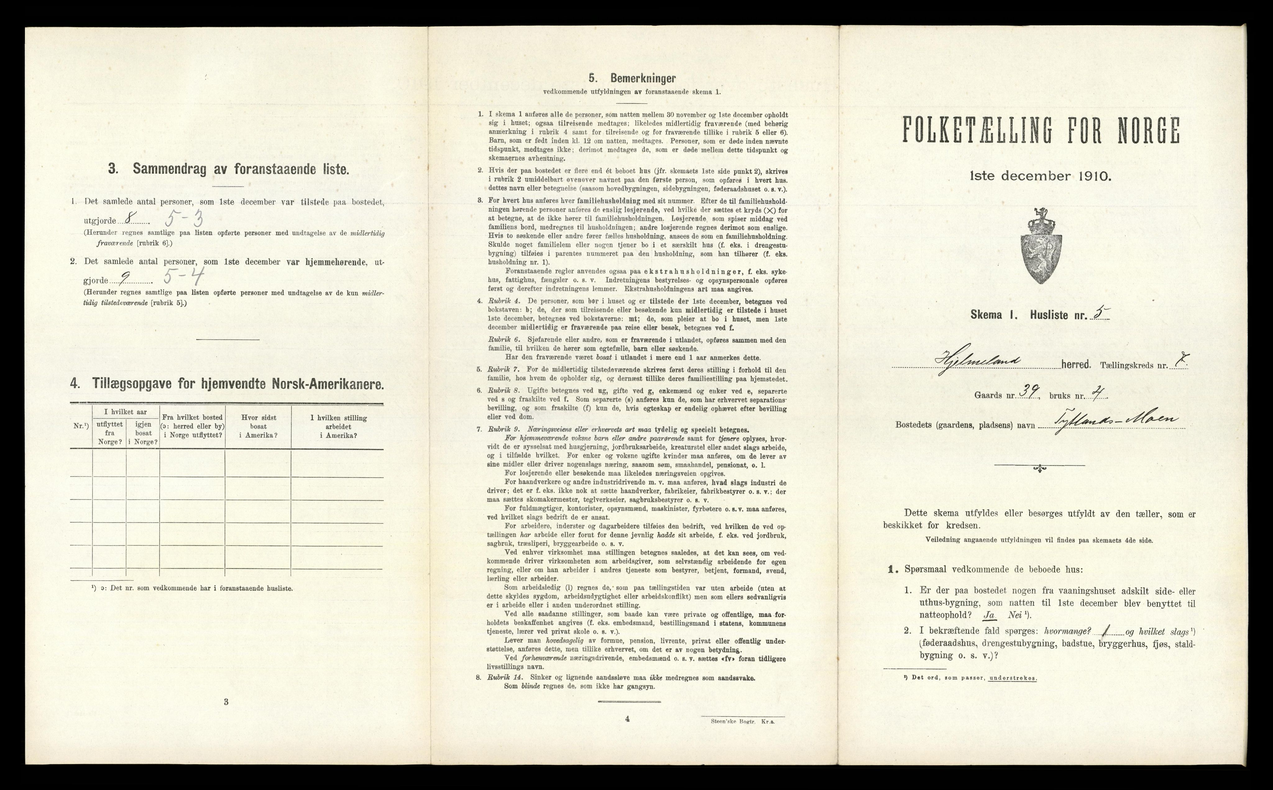RA, 1910 census for Hjelmeland, 1910, p. 378