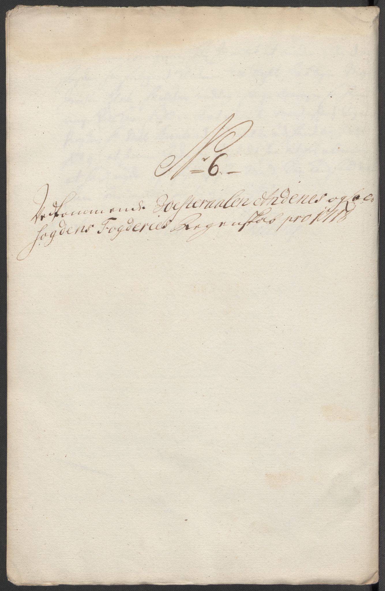 Rentekammeret inntil 1814, Reviderte regnskaper, Fogderegnskap, AV/RA-EA-4092/R67/L4684: Fogderegnskap Vesterålen, Andenes og Lofoten, 1718, p. 137