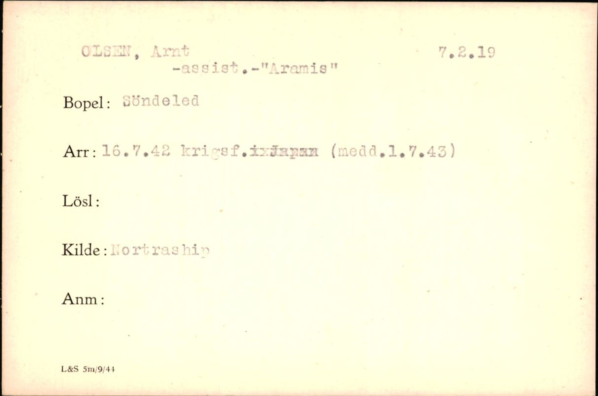 Forsvaret, Forsvarets krigshistoriske avdeling, AV/RA-RAFA-2017/Y/Yf/L0200: II-C-11-2102  -  Norske krigsfanger i Tyskland, 1940-1945, p. 805