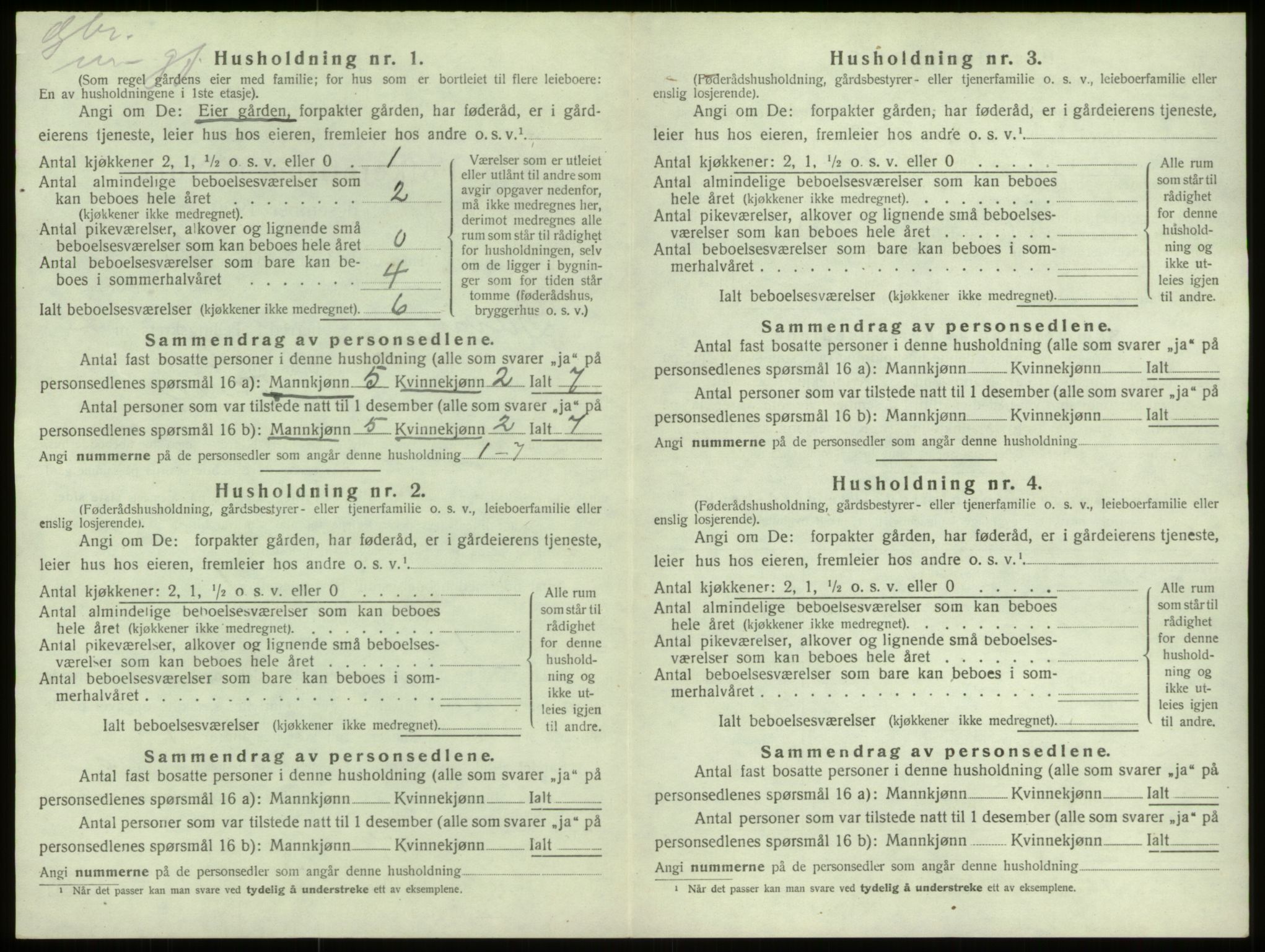 SAB, 1920 census for Davik, 1920, p. 77