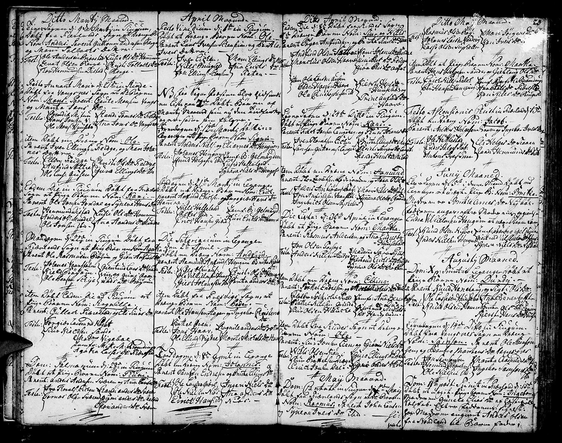 Leikanger sokneprestembete, AV/SAB-A-81001/H/Haa/Haaa/L0004: Parish register (official) no. A 4, 1770-1791, p. 23