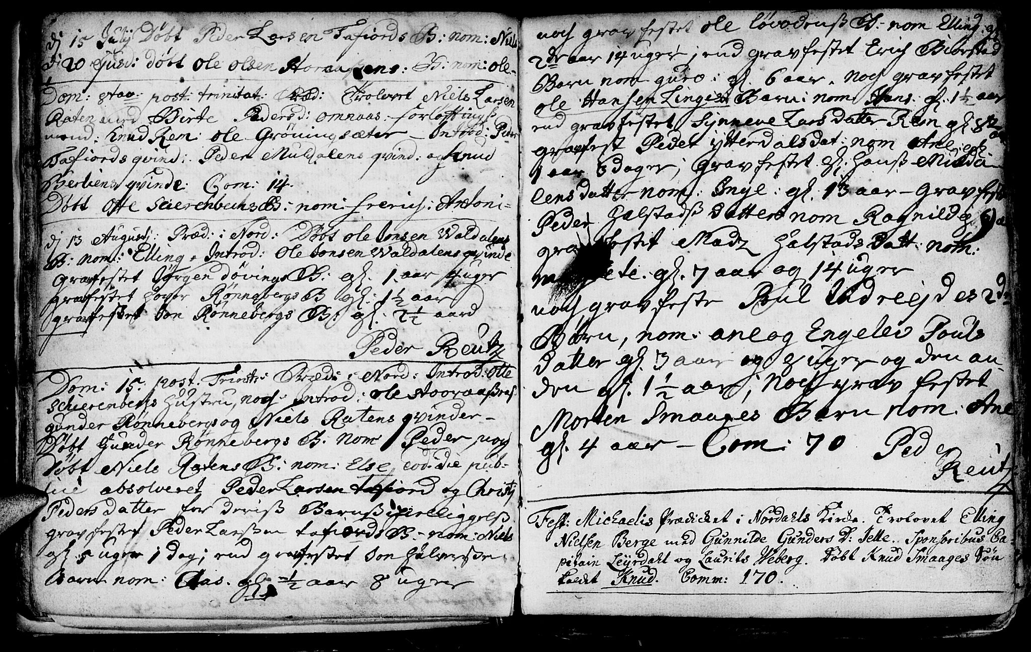 Ministerialprotokoller, klokkerbøker og fødselsregistre - Møre og Romsdal, SAT/A-1454/519/L0240: Parish register (official) no. 519A01 /1, 1736-1760, p. 9