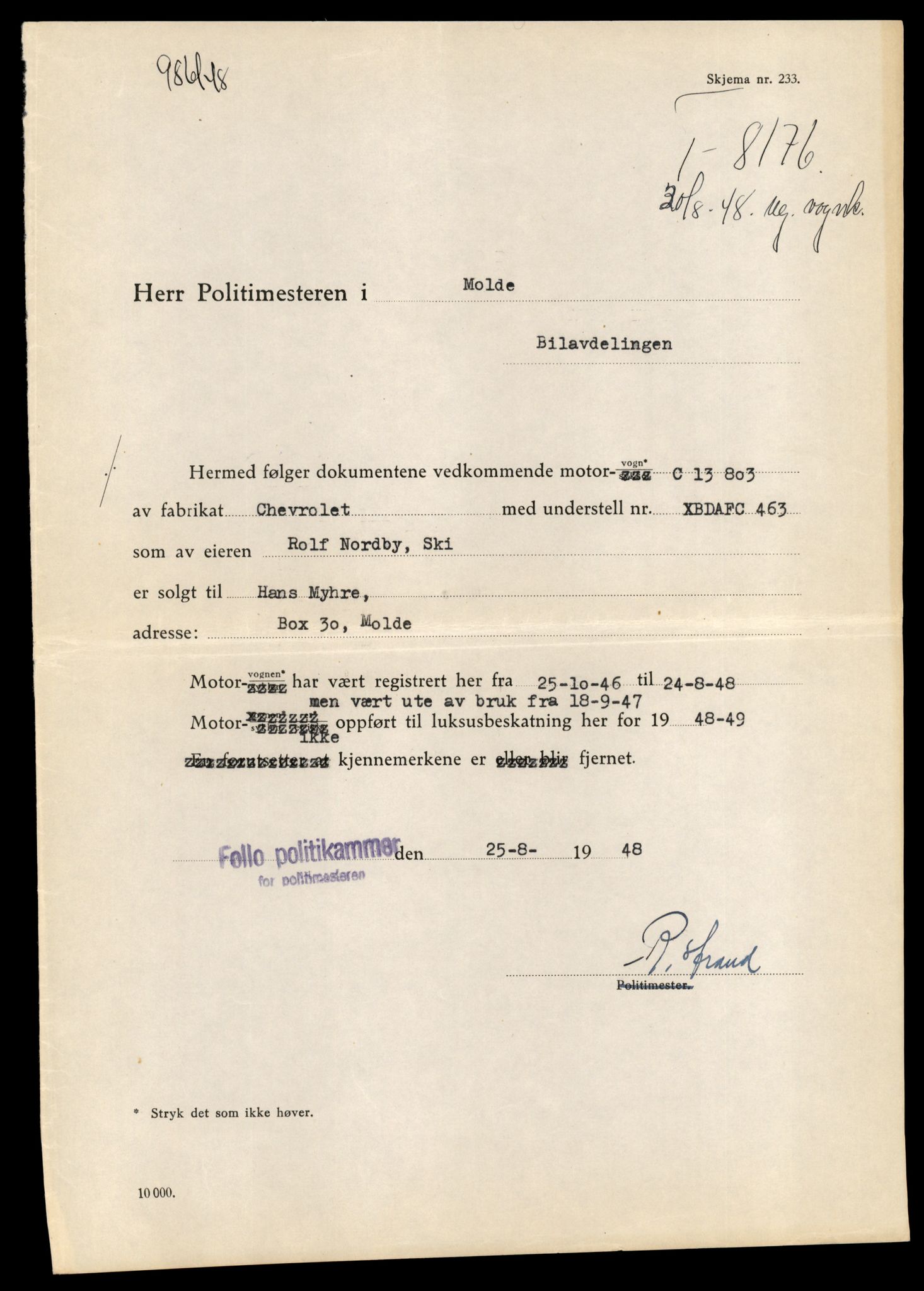 Møre og Romsdal vegkontor - Ålesund trafikkstasjon, AV/SAT-A-4099/F/Fe/L0042: Registreringskort for kjøretøy T 13906 - T 14079, 1927-1998, p. 2221
