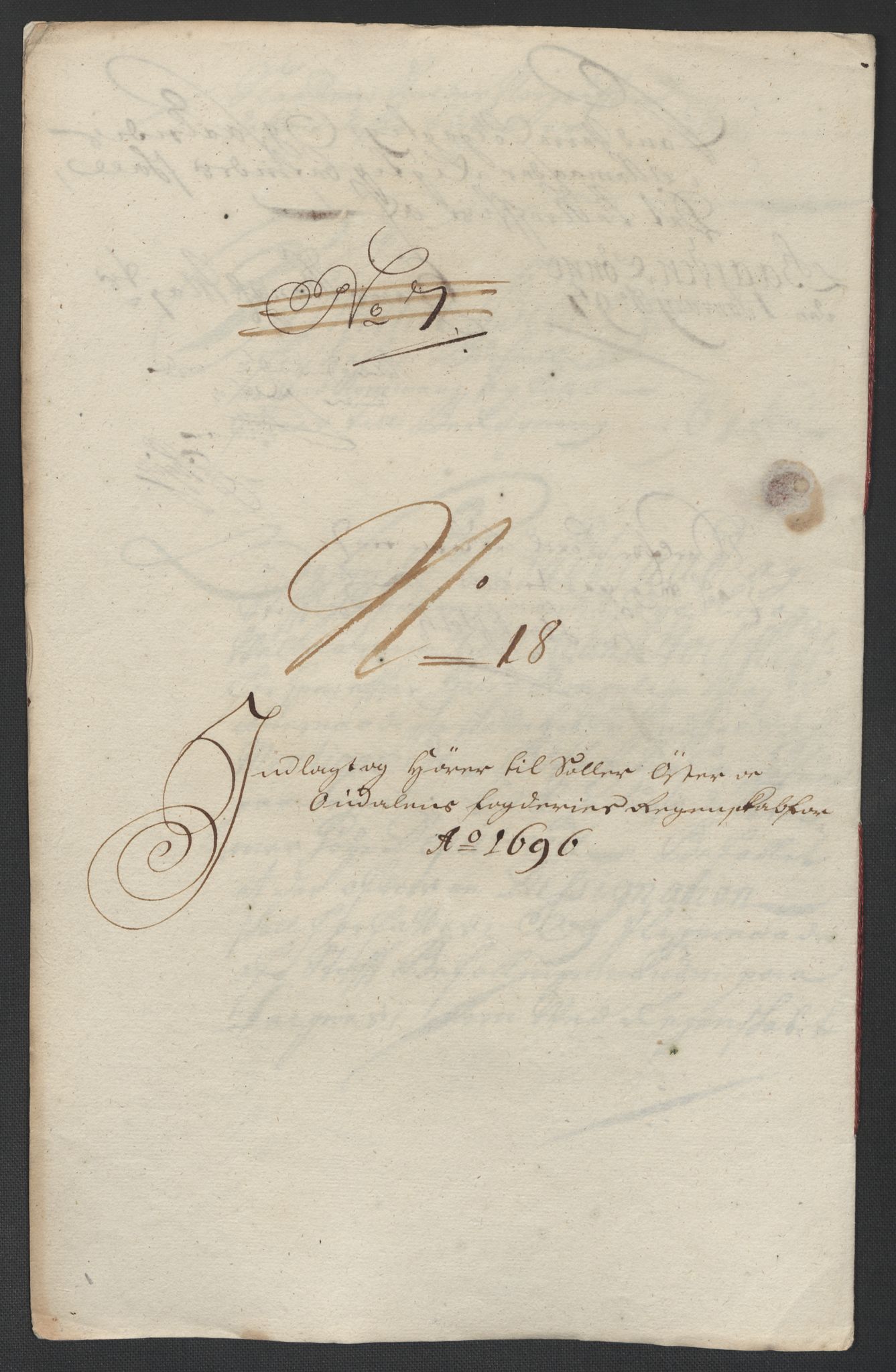 Rentekammeret inntil 1814, Reviderte regnskaper, Fogderegnskap, AV/RA-EA-4092/R13/L0834: Fogderegnskap Solør, Odal og Østerdal, 1696, p. 197