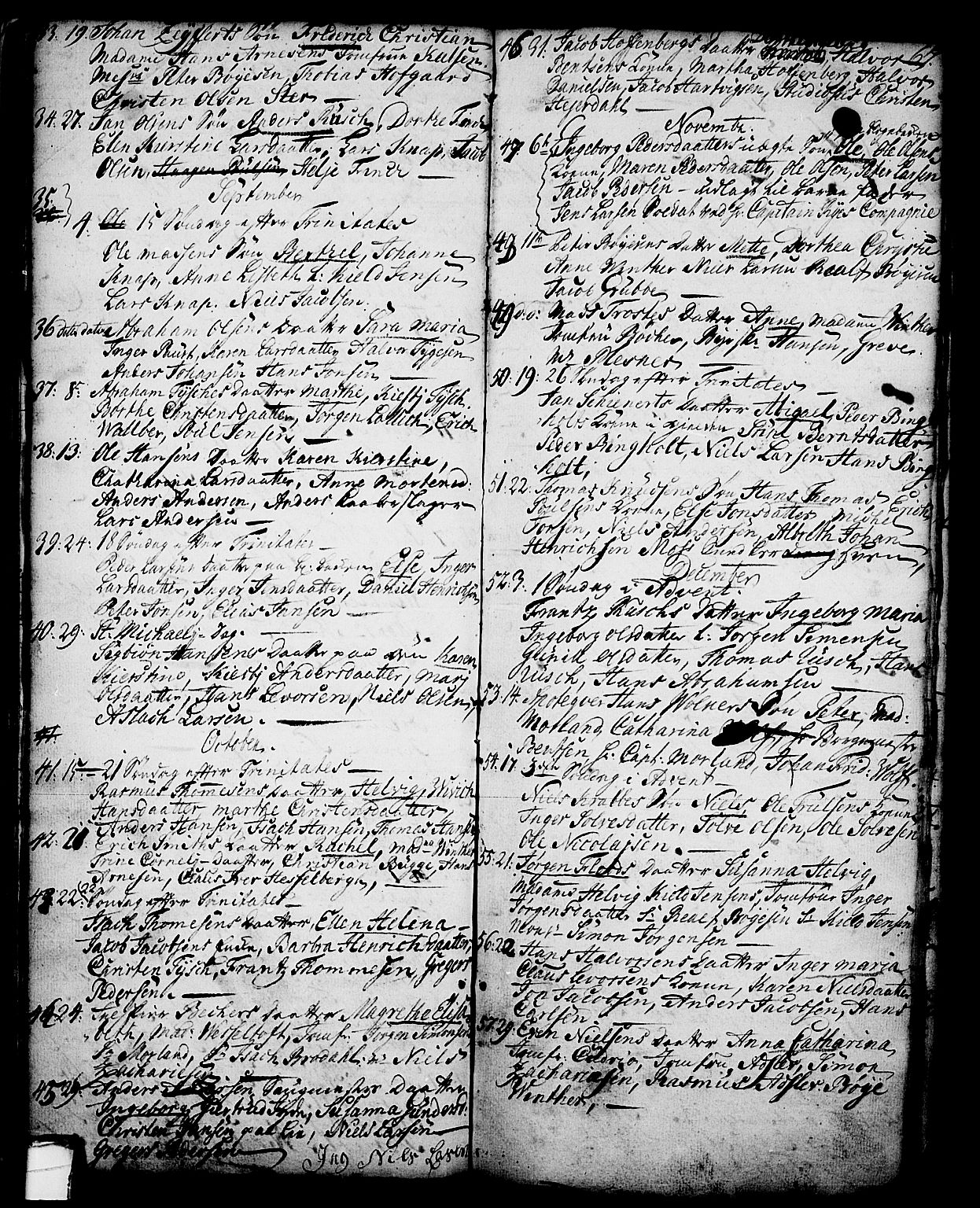 Skien kirkebøker, SAKO/A-302/G/Ga/L0001: Parish register (copy) no. 1, 1756-1791, p. 67