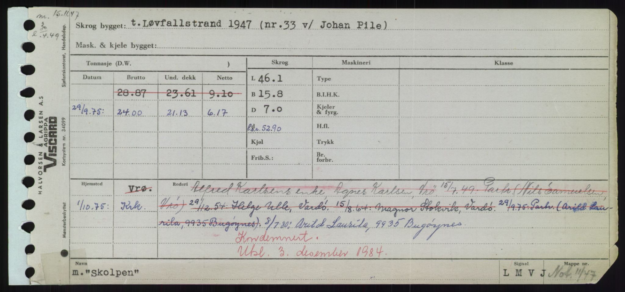 Sjøfartsdirektoratet med forløpere, Skipsmålingen, AV/RA-S-1627/H/Hd/L0034: Fartøy, Sk-Slå, p. 241