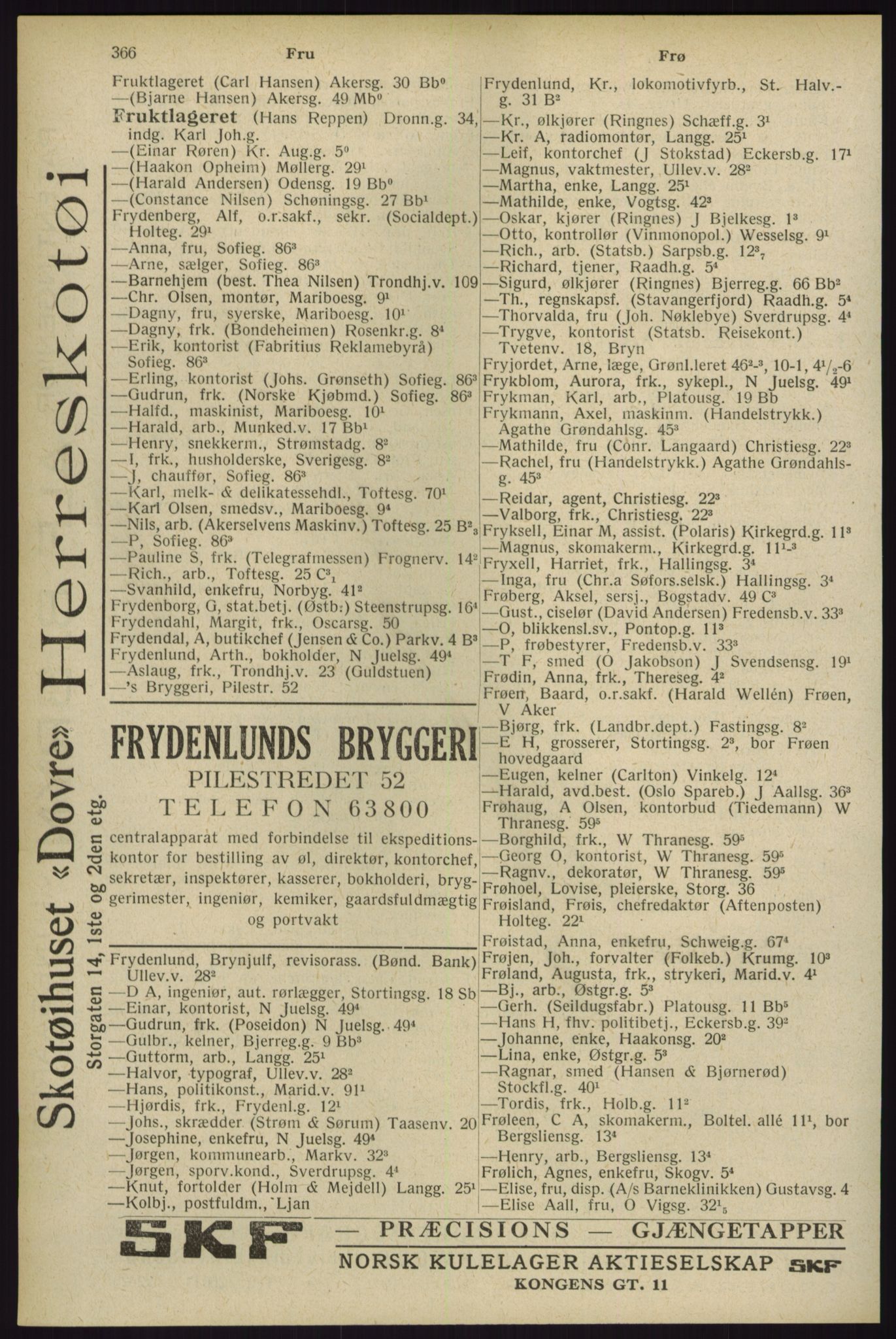 Kristiania/Oslo adressebok, PUBL/-, 1929, p. 366