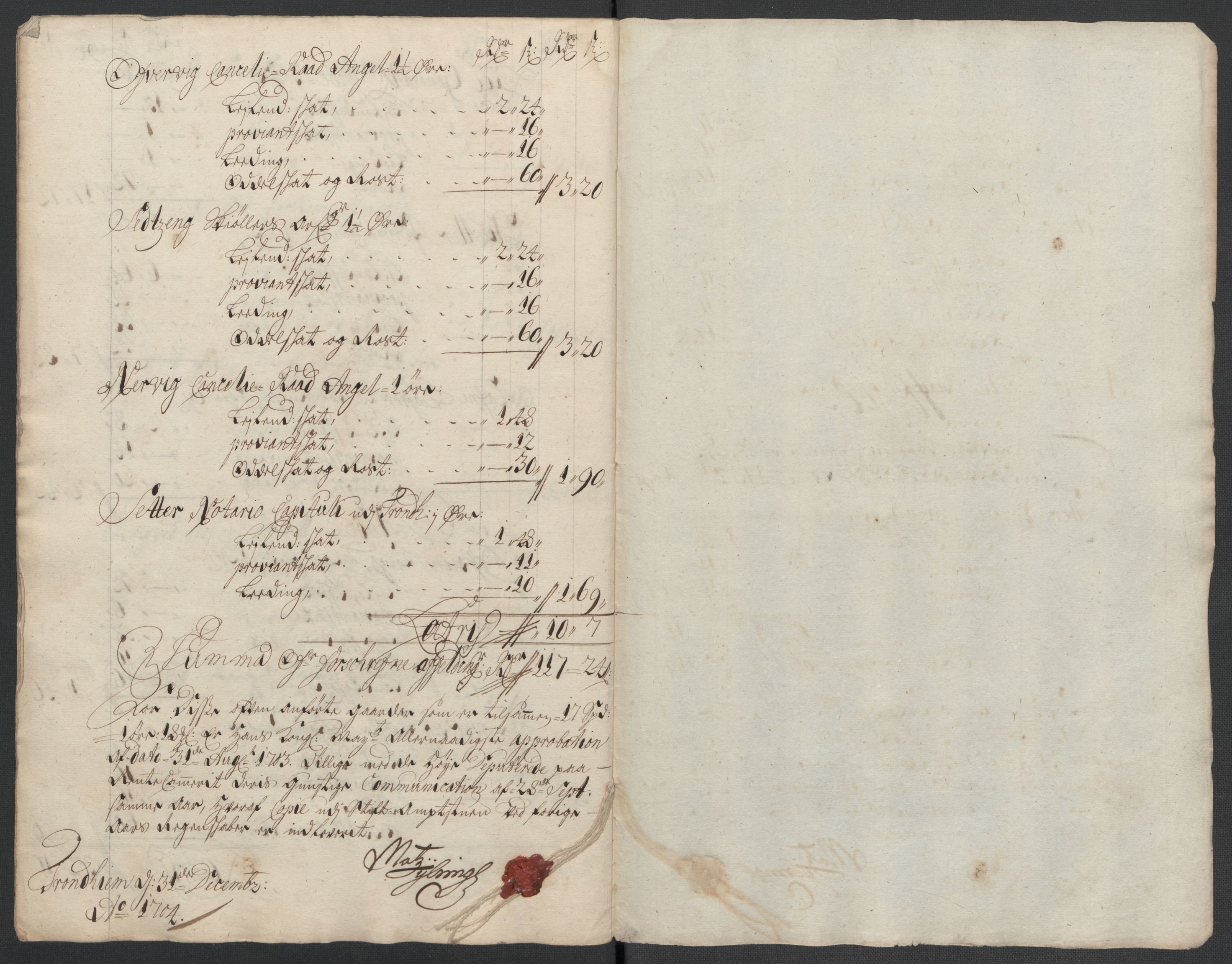 Rentekammeret inntil 1814, Reviderte regnskaper, Fogderegnskap, RA/EA-4092/R61/L4109: Fogderegnskap Strinda og Selbu, 1704-1706, p. 214