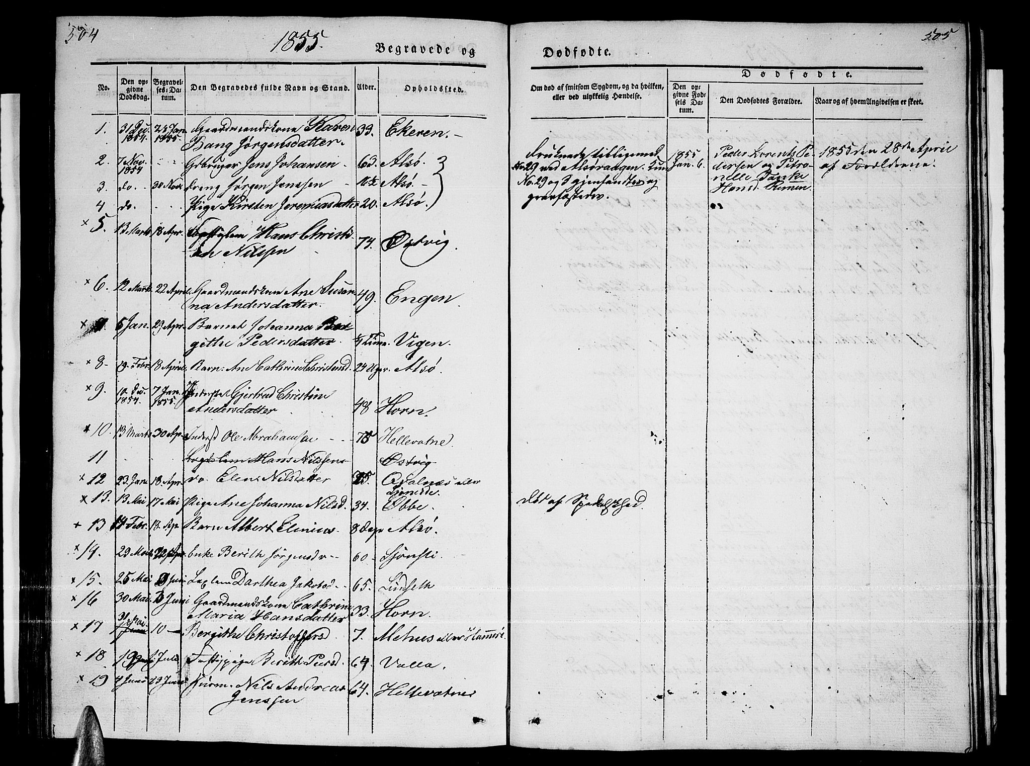 Ministerialprotokoller, klokkerbøker og fødselsregistre - Nordland, AV/SAT-A-1459/838/L0555: Parish register (copy) no. 838C02, 1842-1861, p. 504-505